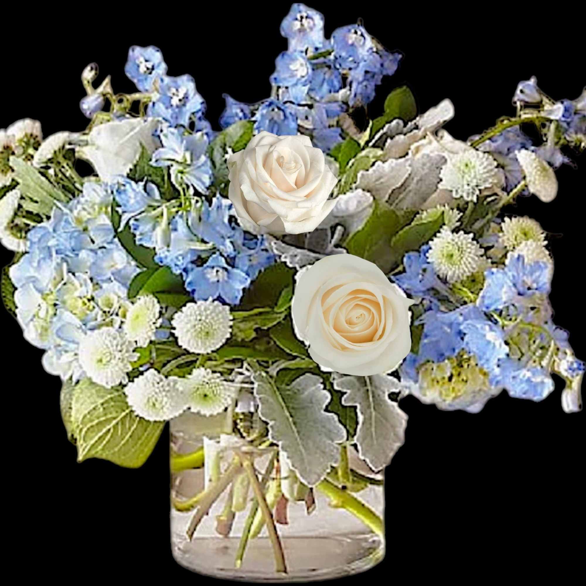 Let this uplifting arrangement be a reminder of the clear skies ahead.