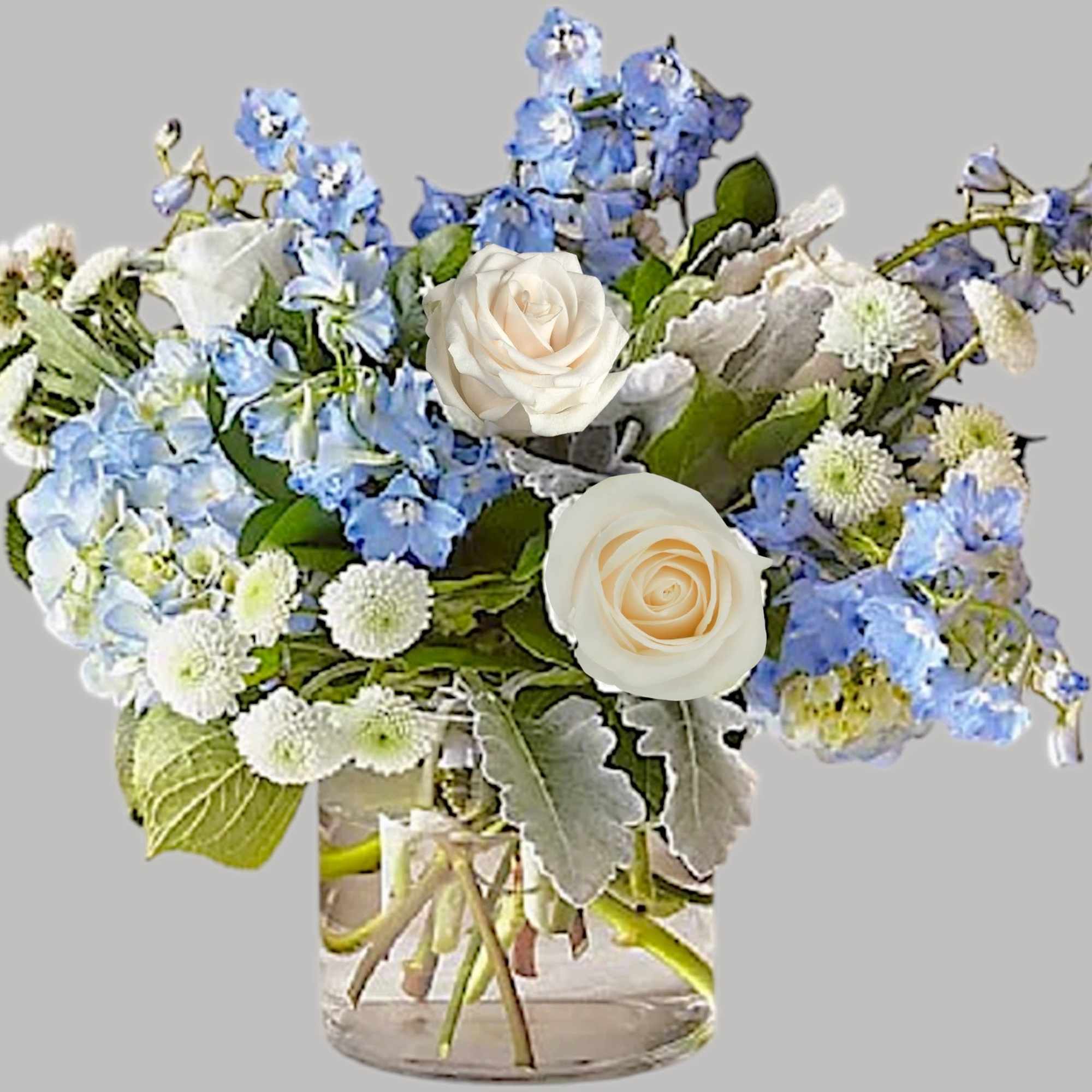 Let this uplifting arrangement be a reminder of the clear skies ahead.