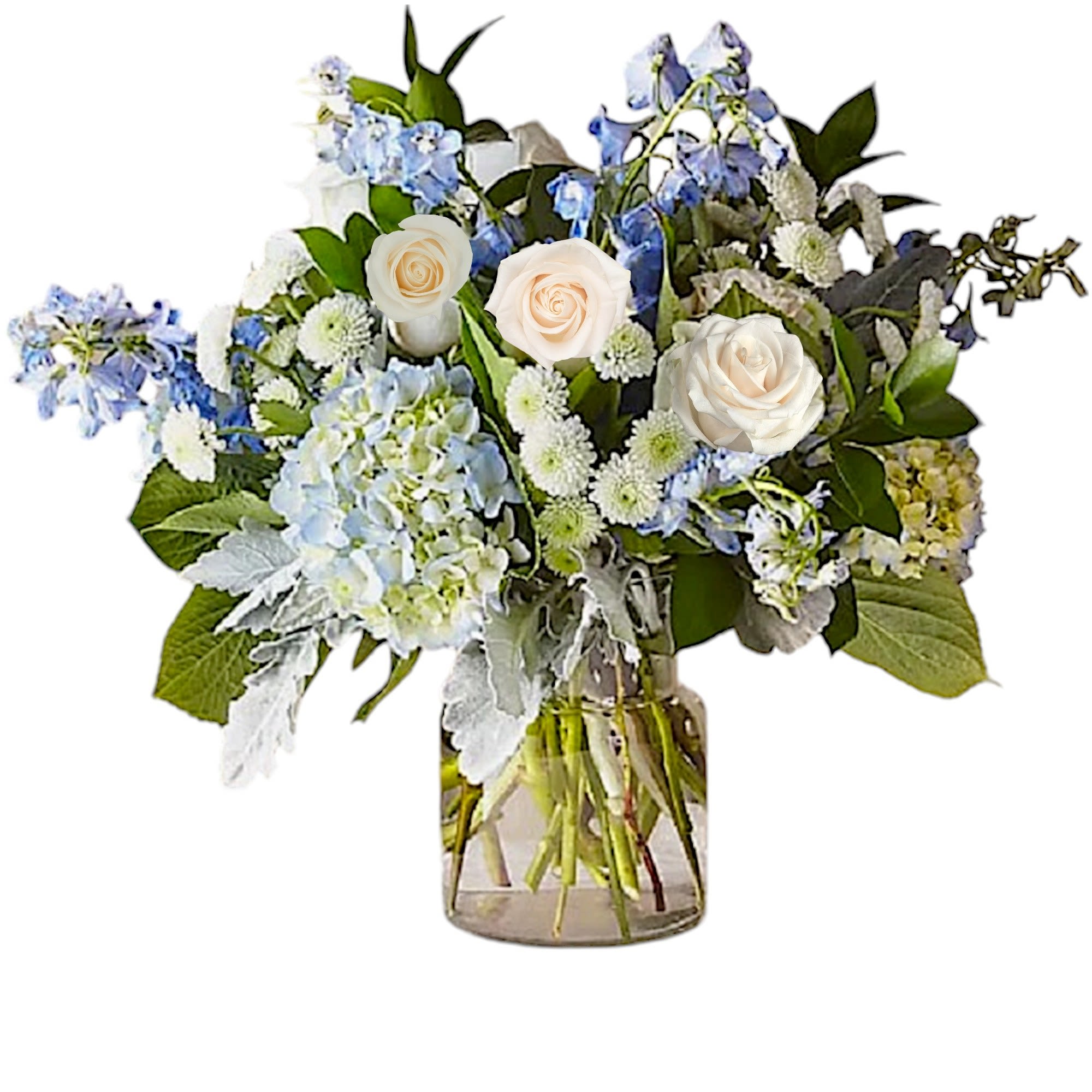 Let this uplifting arrangement be a reminder of the clear skies ahead.