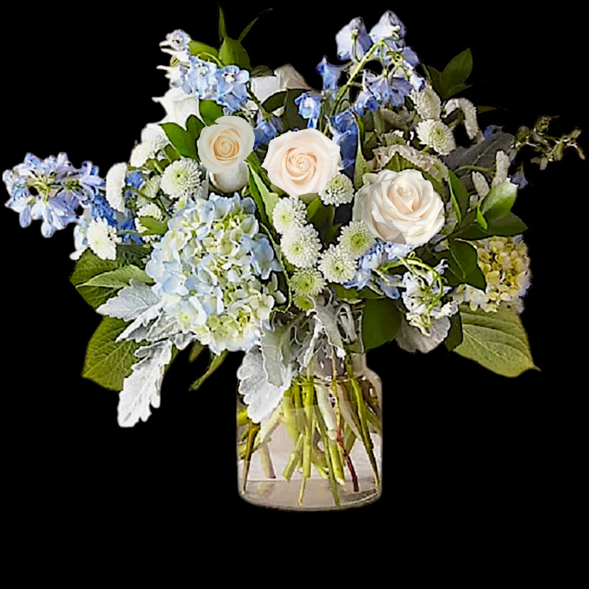 Let this uplifting arrangement be a reminder of the clear skies ahead.