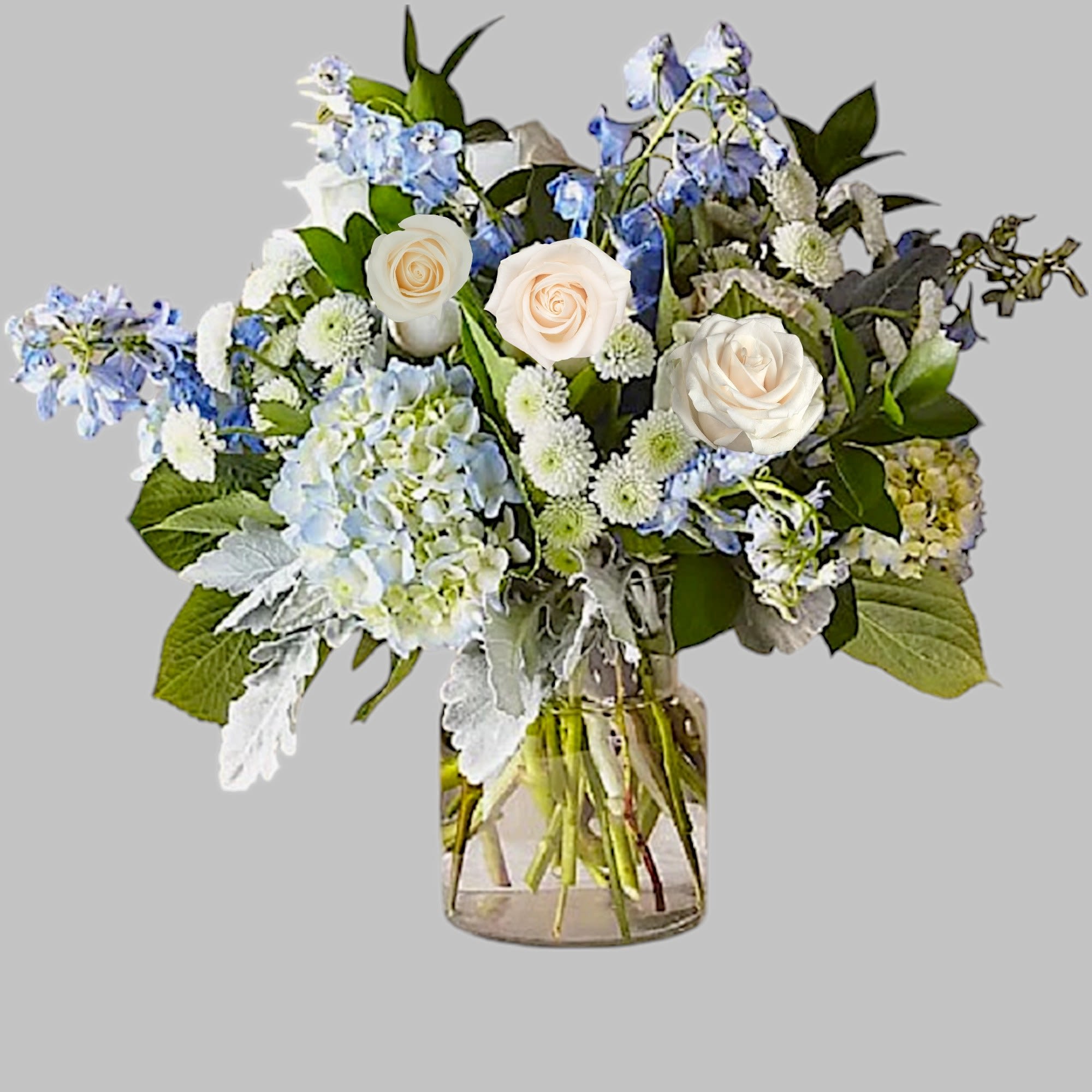 Let this uplifting arrangement be a reminder of the clear skies ahead.