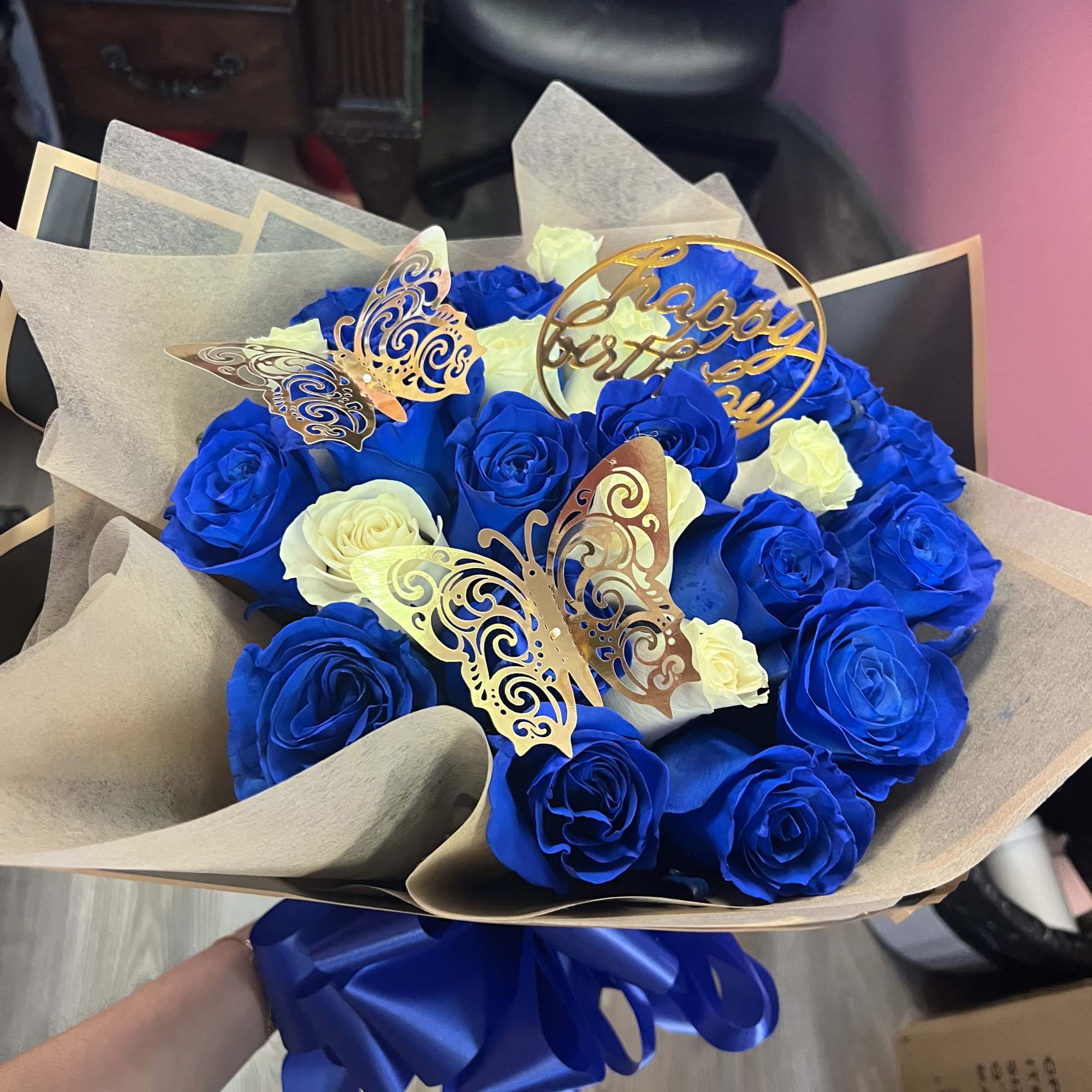 25 BLUE ROSES in Houston, TX | Alcatraz Flower Shop