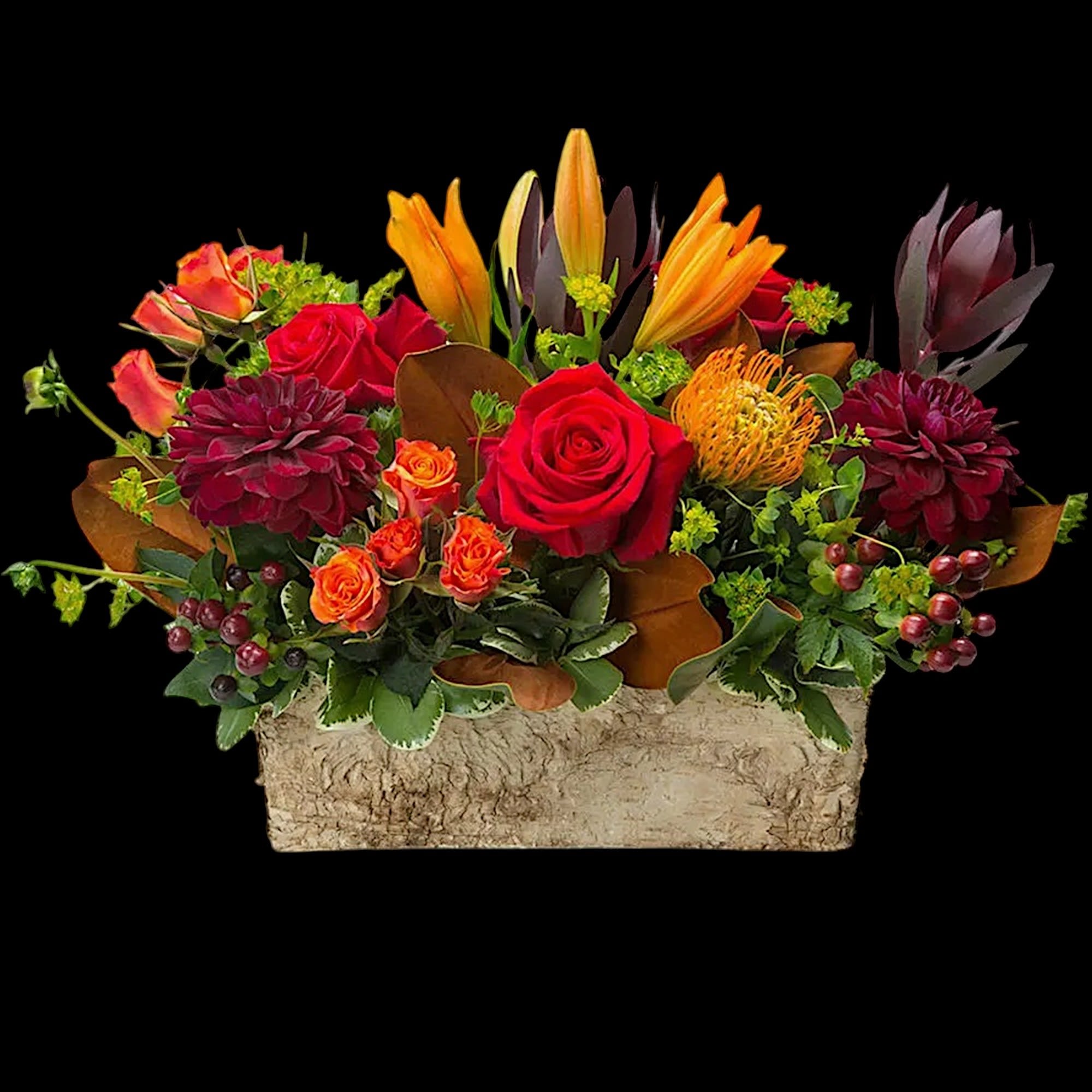 The Box of Autumn Flower Arrangement by BloomNation. Whoever you&rsquo;re sending this