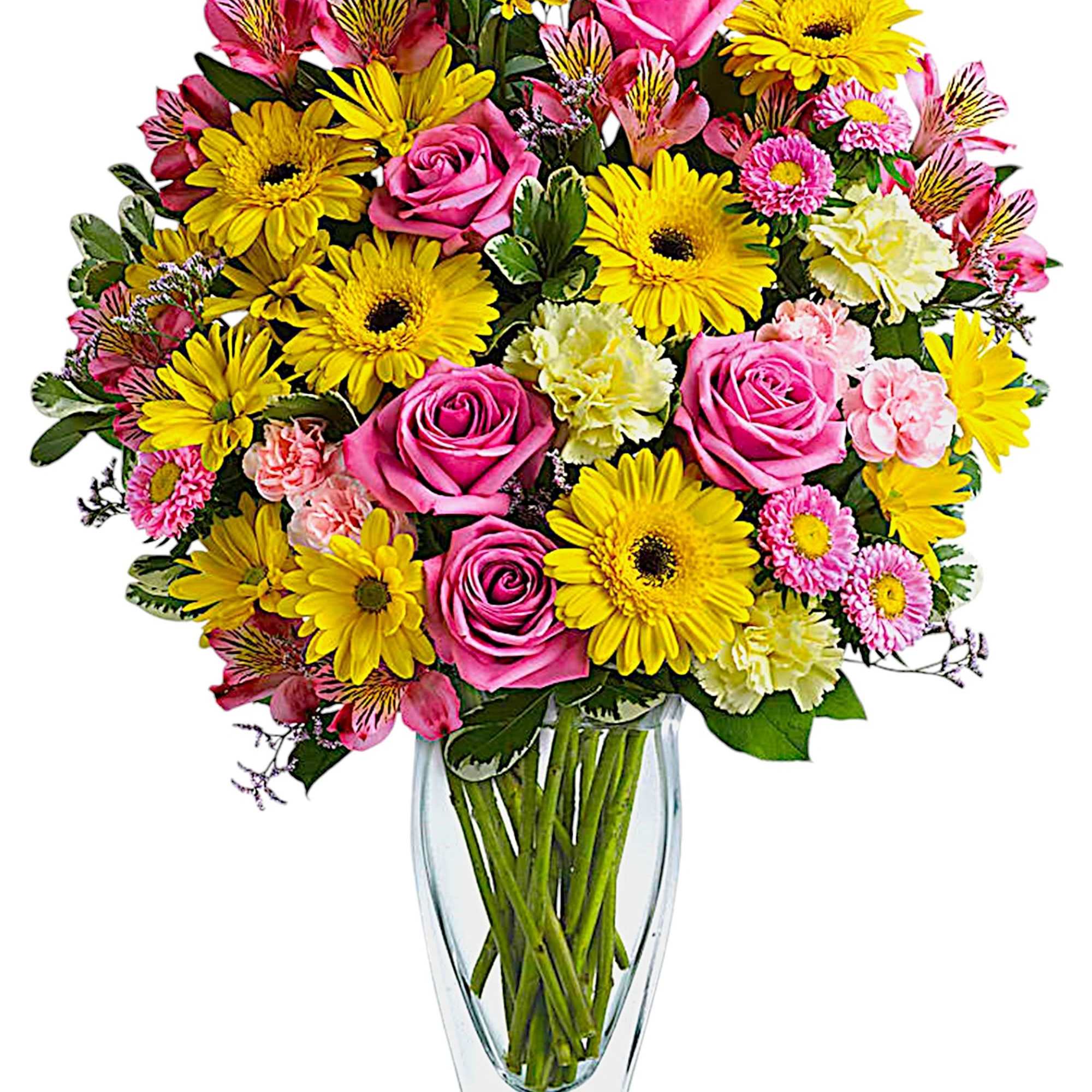 Pure pretty! This classic floral design puts a sweet spin on your