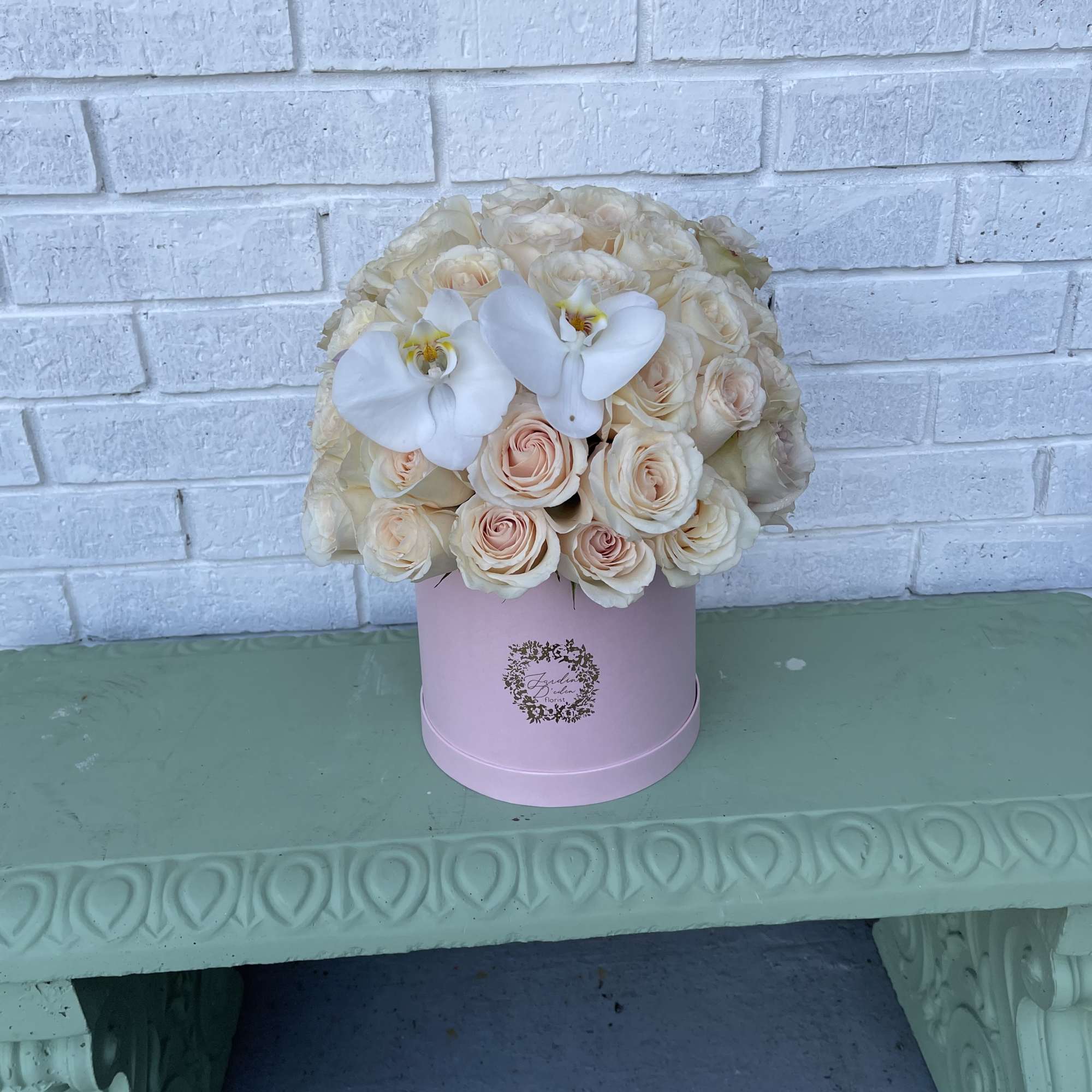 This beautiful delicate bloom box is designed with 48-58 roses placed in