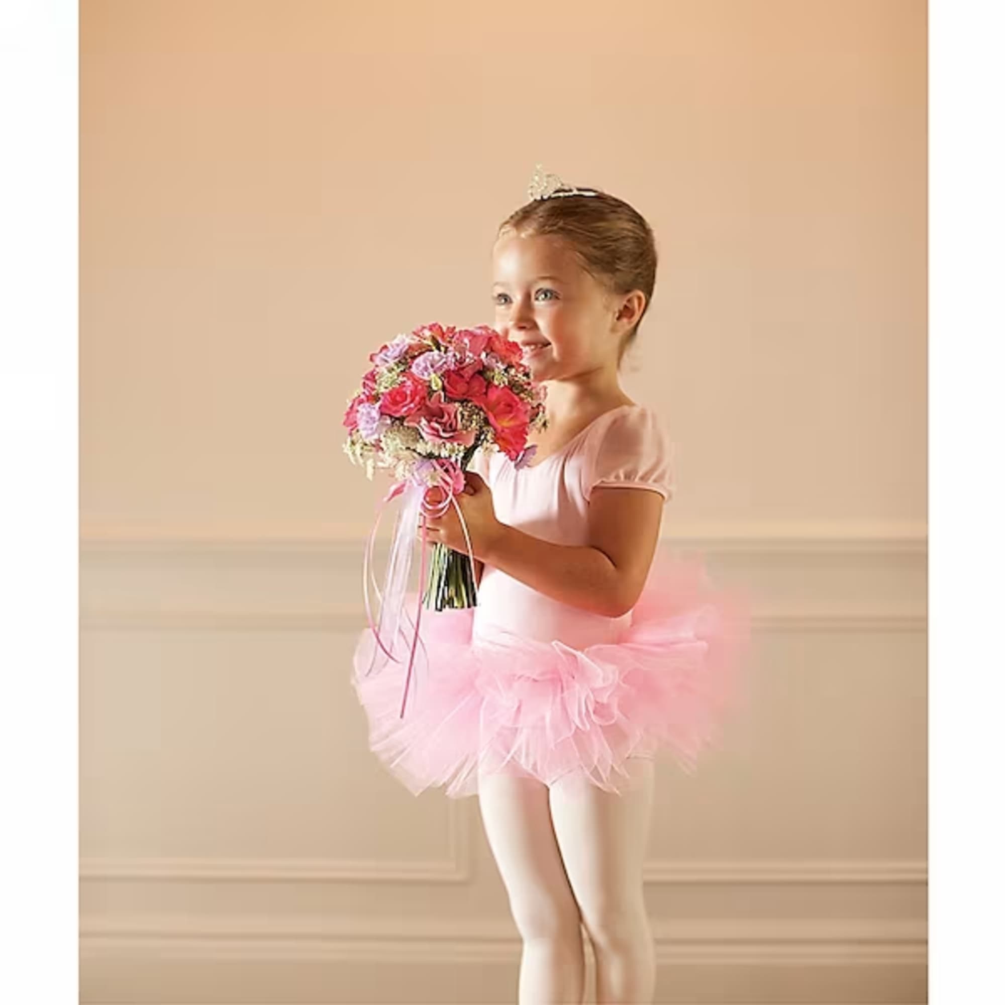 This petite pink and lavender bouquet was made by magical fairies especially