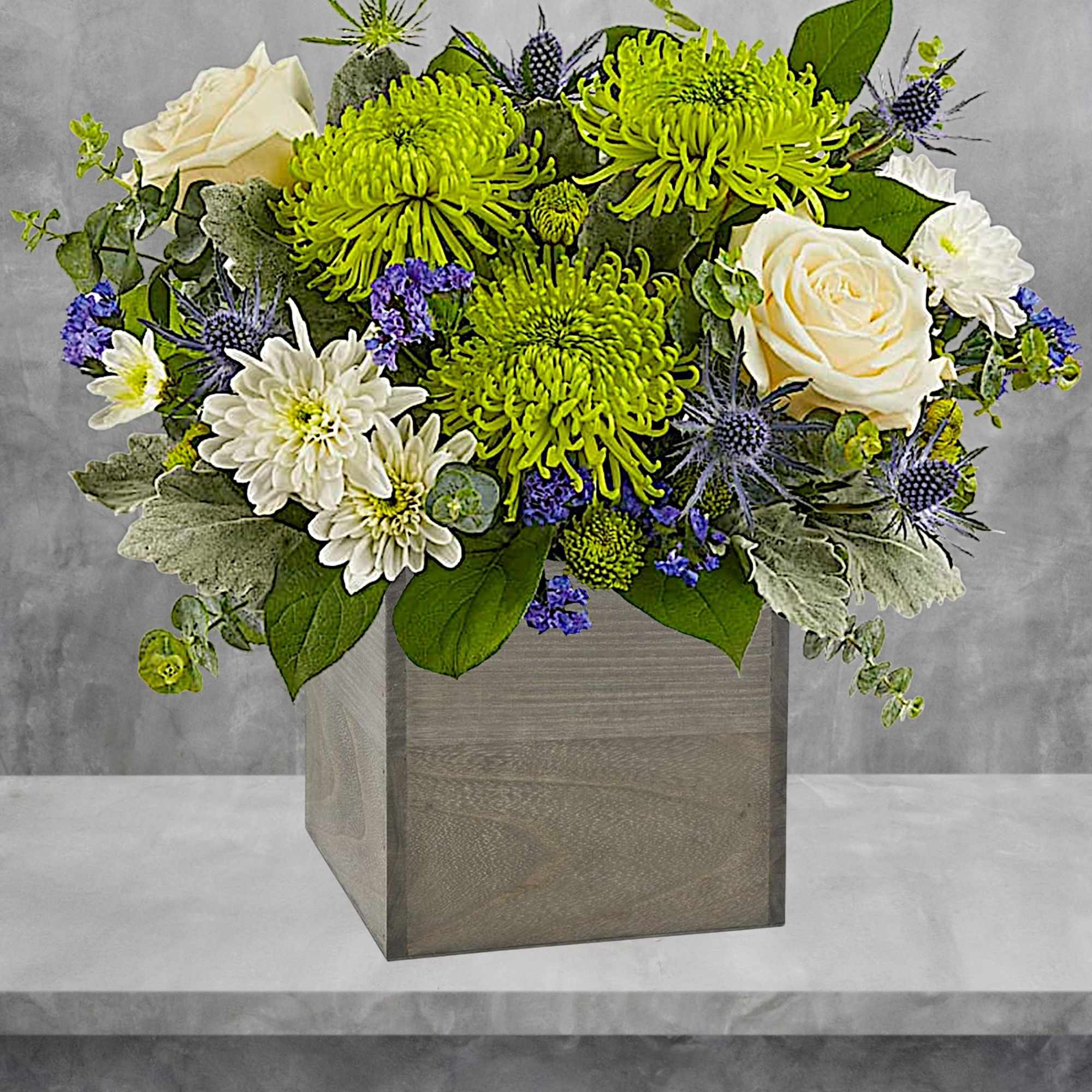 Bold green blooms are perfect for a special occasion or just because.

DETAILS
This