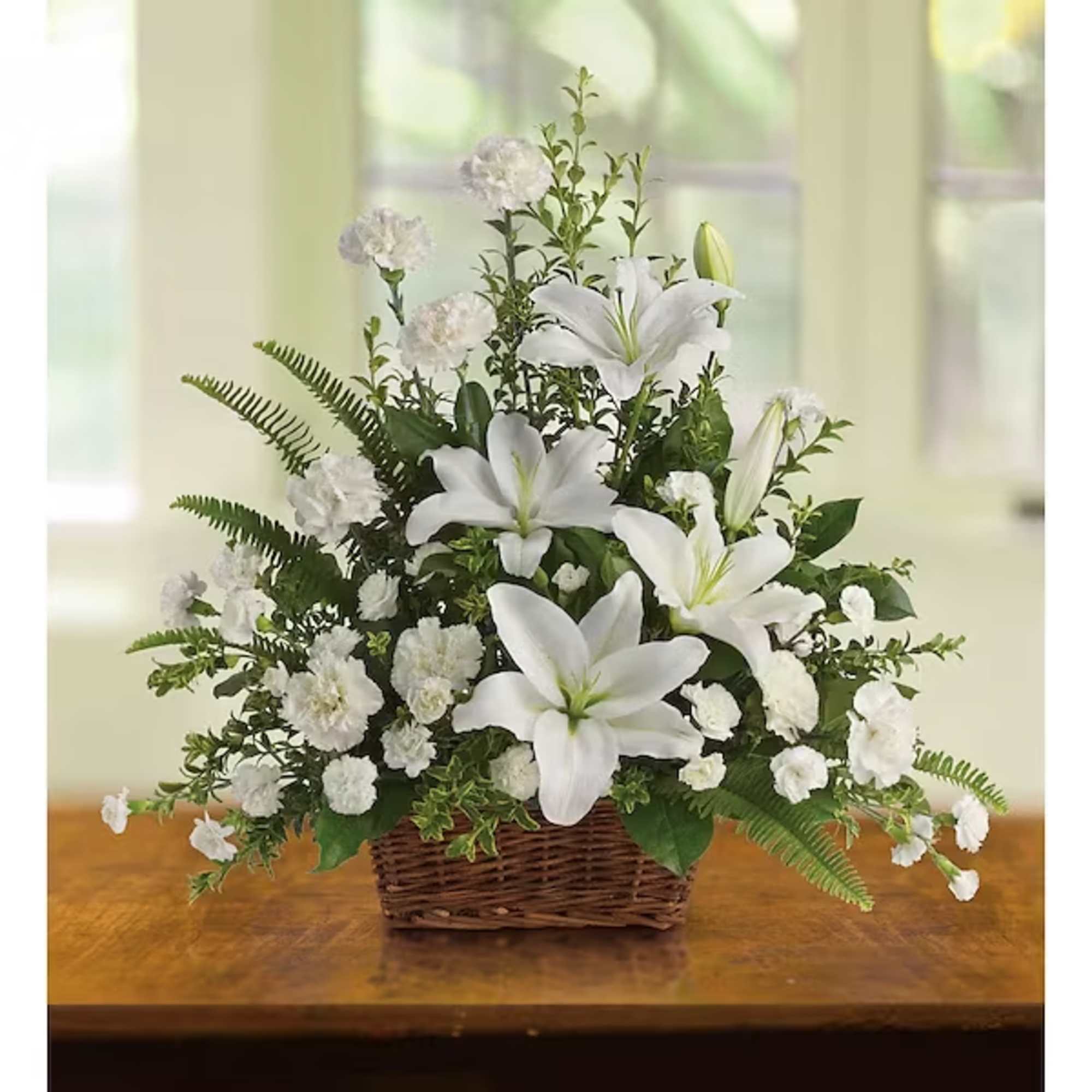 Whether you send this beautiful arrangement to the family home or to