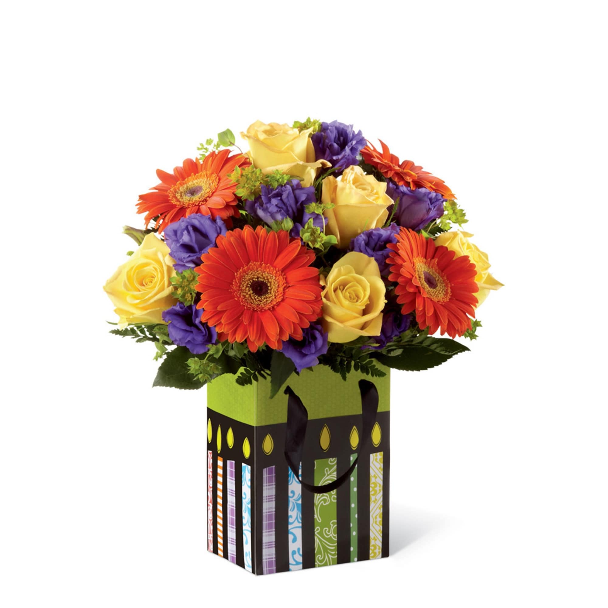 The Perfect Birthday Gift Arrangement flourishes with buoyant beauty, bringing cheer and