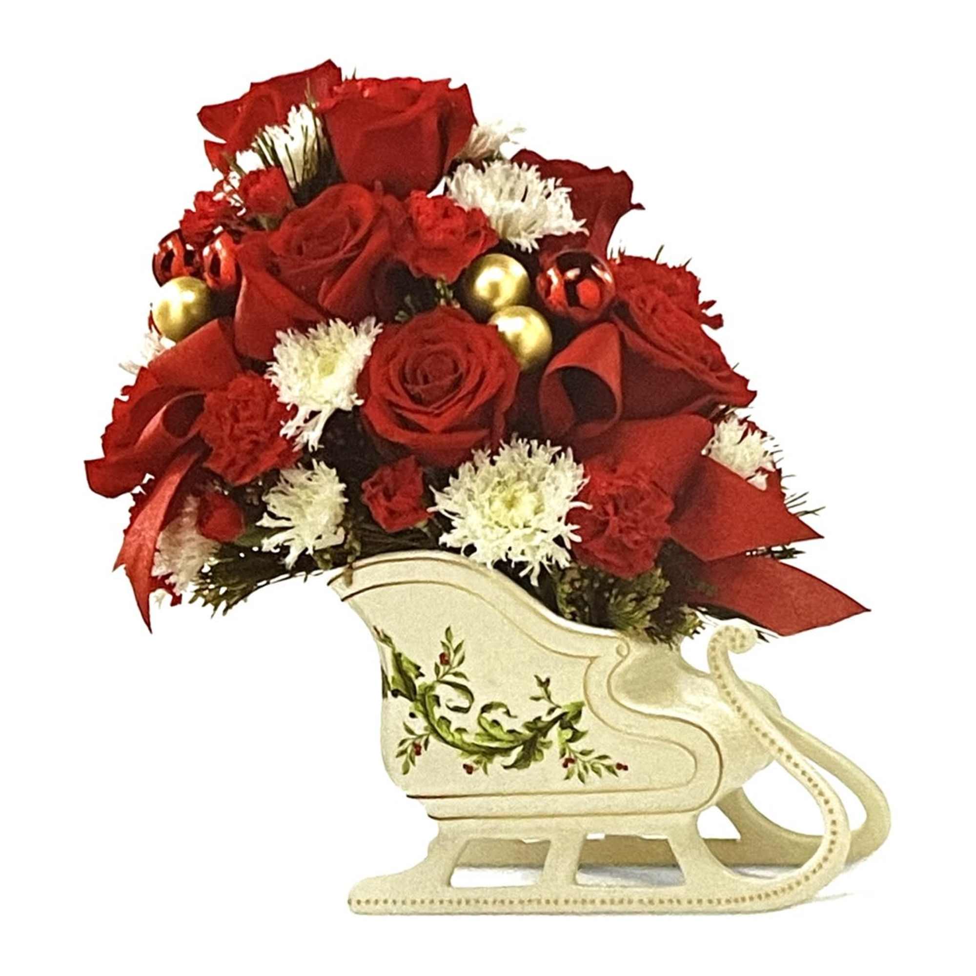 The Holiday Traditions Arrangement speaks to the beauty and magic of the