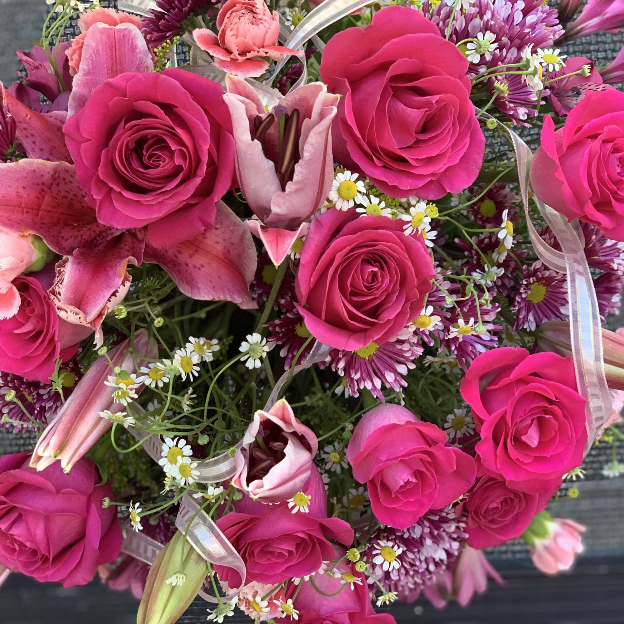 &quot;A nice bouquet for a nice person&quot; who loves pink. 

Please note