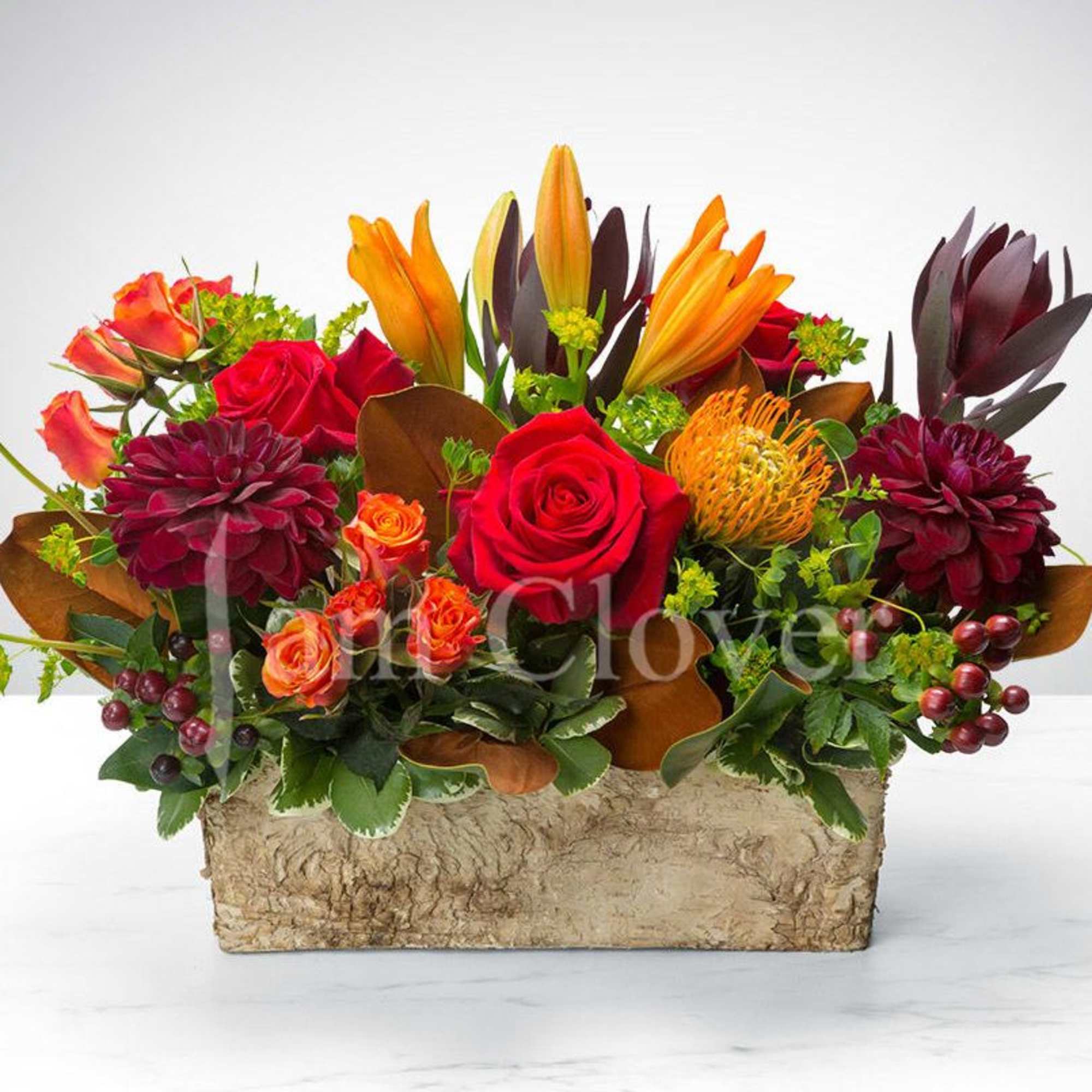 A box exploding with Autumn colors, brings warmth and joy!

In some instances
