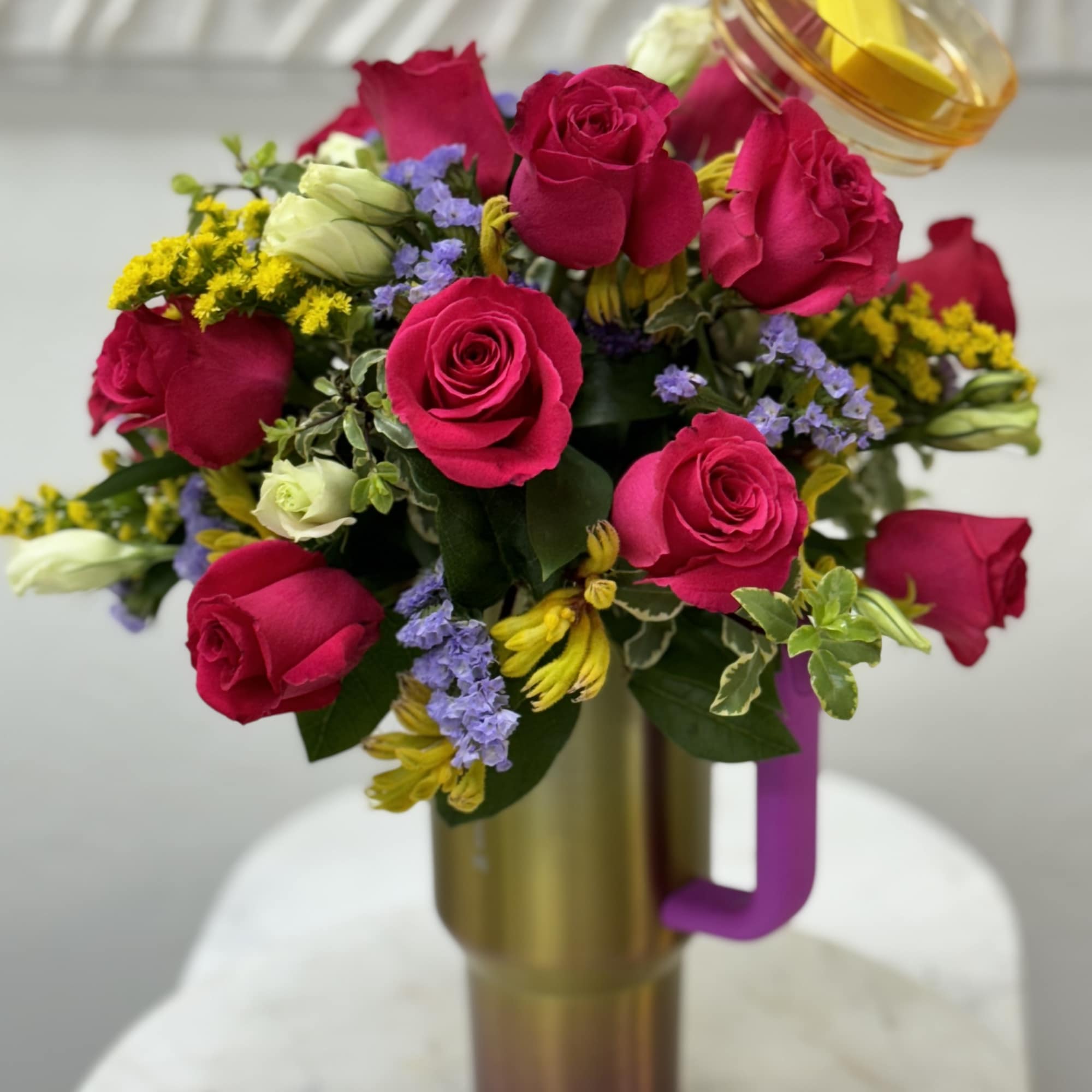 Stanley Starbucks Cup with Flowers. 
Any flowers can be arranged according to