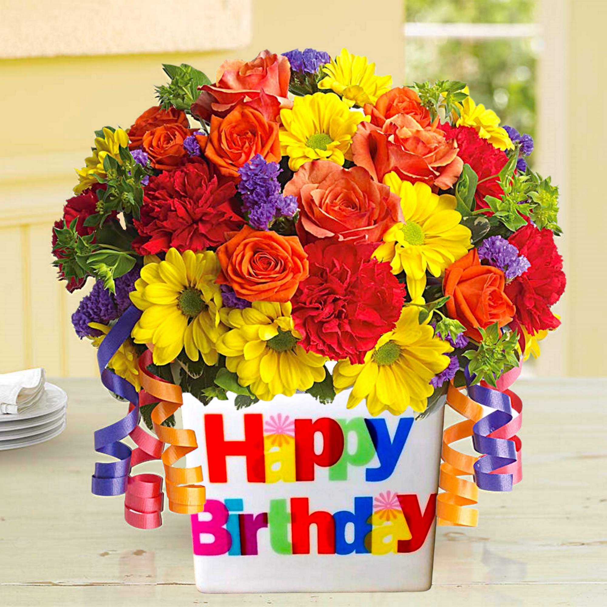 There&#039;s no mistaking this arrangement for anything but a Happy Birthday wish!