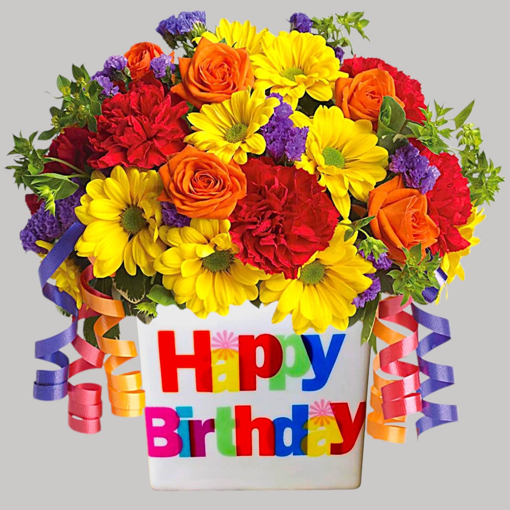 There&#039;s no mistaking this arrangement for anything but a Happy Birthday wish!
