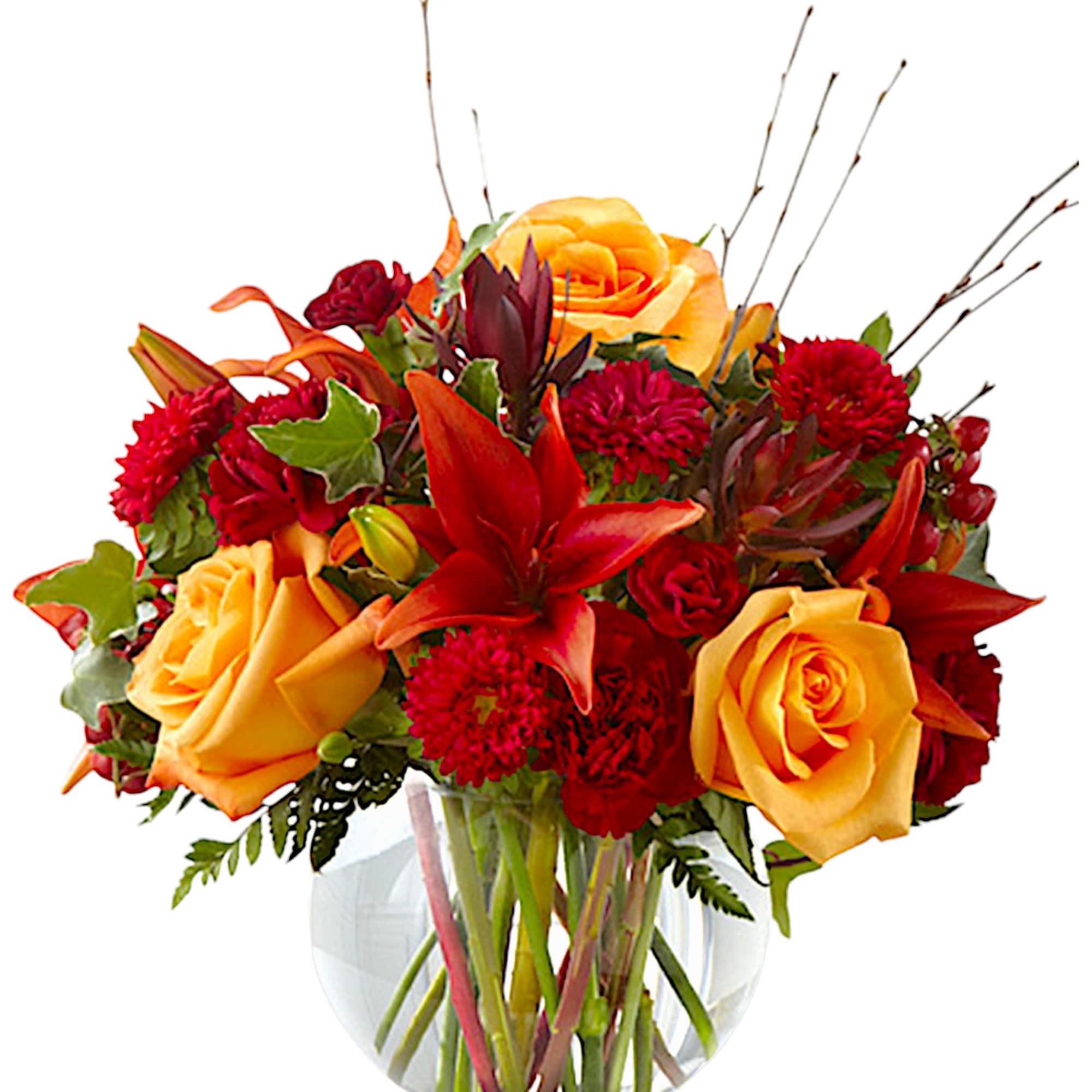 The Autumn Beauty arrangement charms with its magnificent colors and appealing design