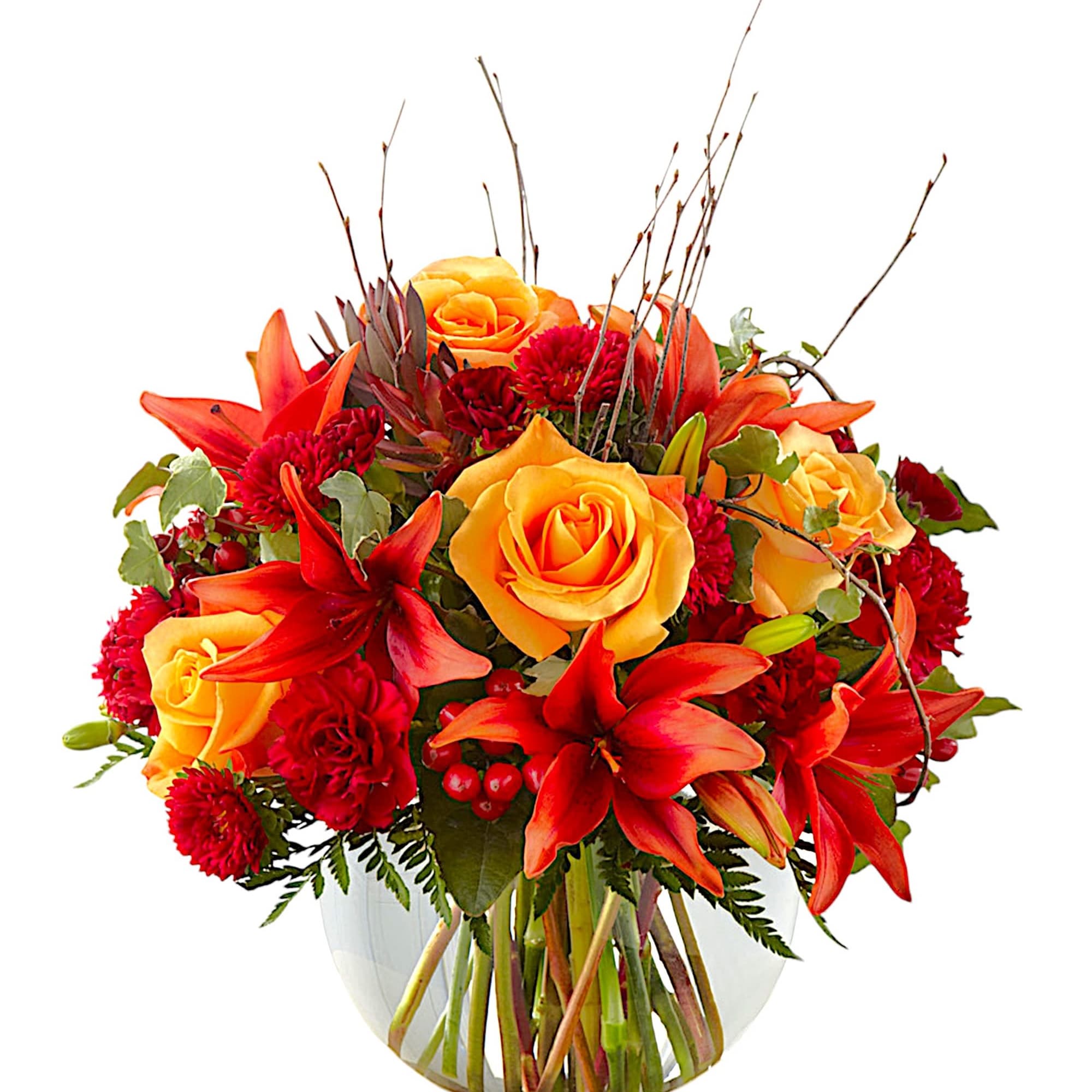 The Autumn Beauty arrangement charms with its magnificent colors and appealing design