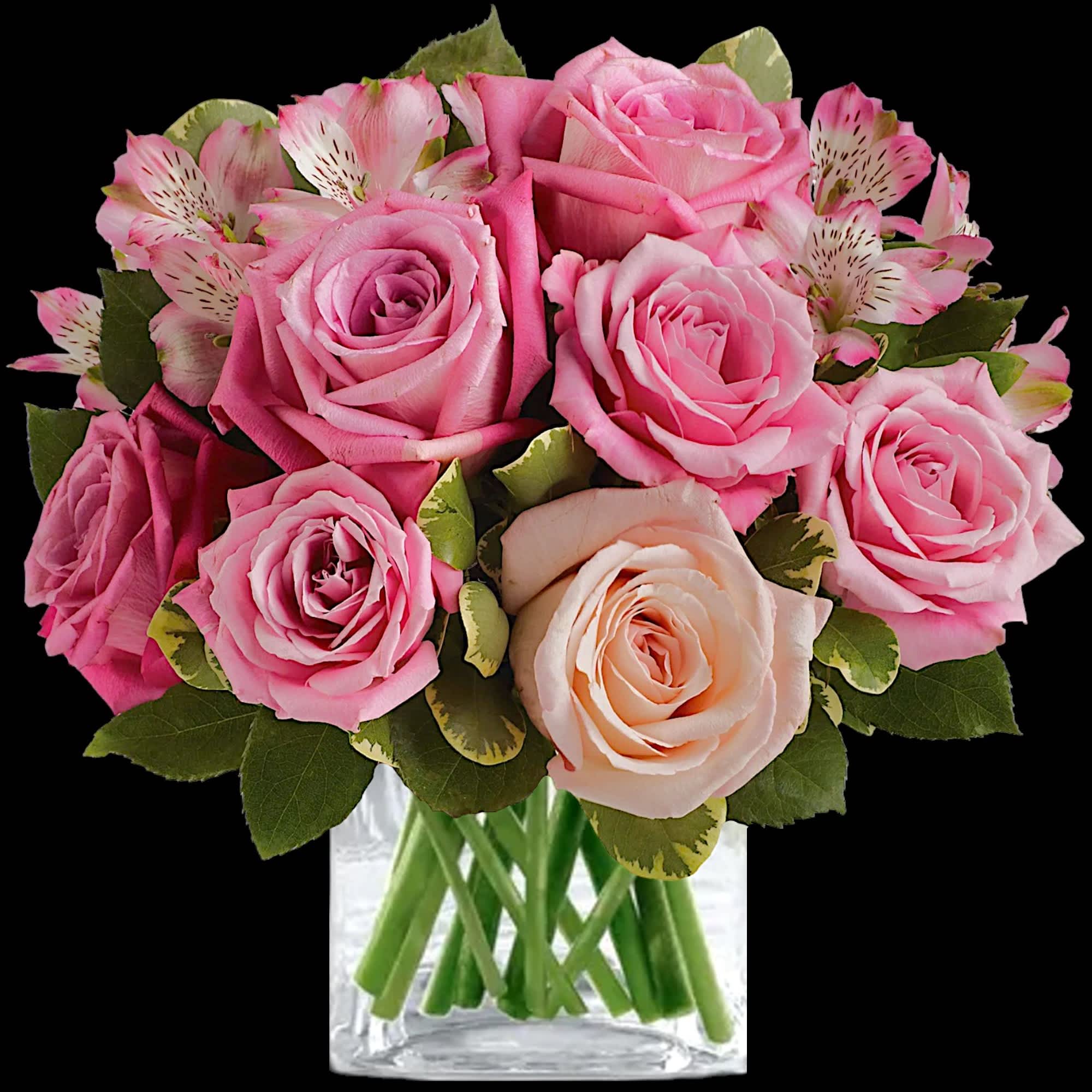 Romance her with roses! A soft, feminine take on the classic rose