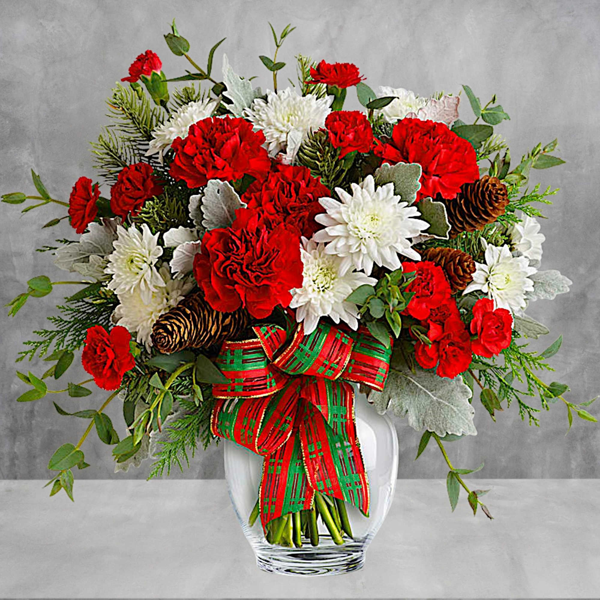 Give the gift of holiday style with this mix of Christmas crimson