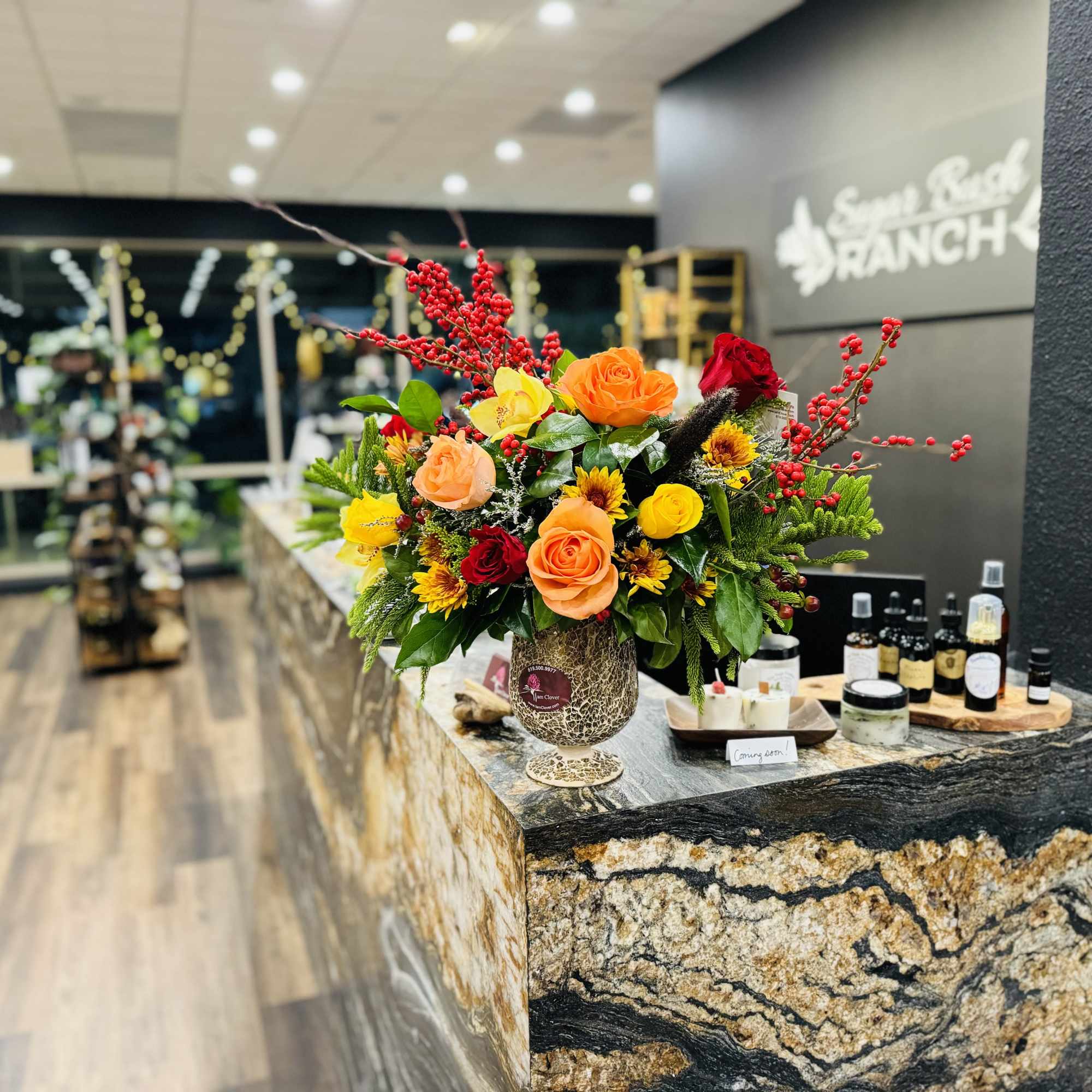 Fall Elegance Arrangement
Bring joy to your cherished ones with this exquisite Fall