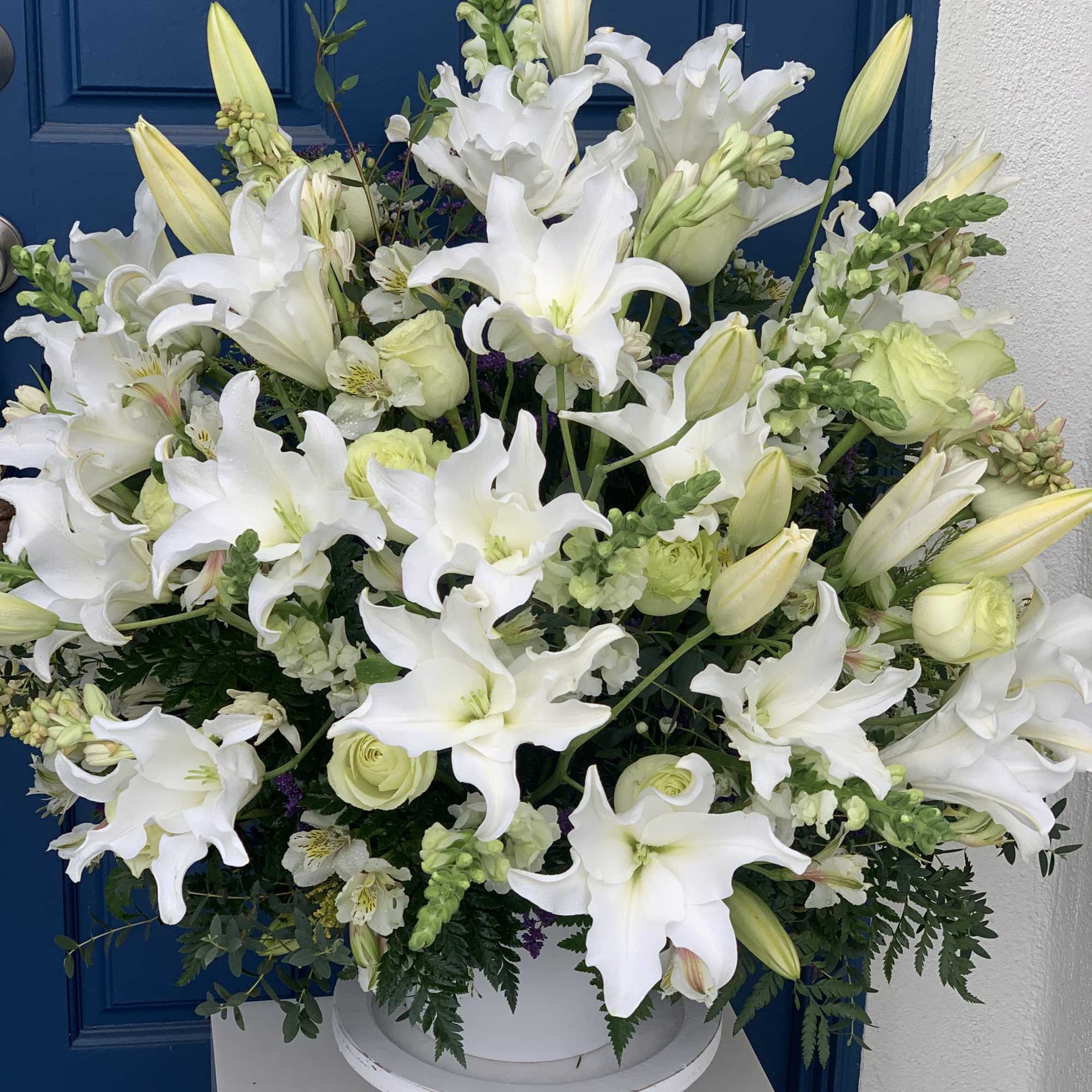 The LilyGlory Arrangement, lovingly designed by I am Clover, your local florist