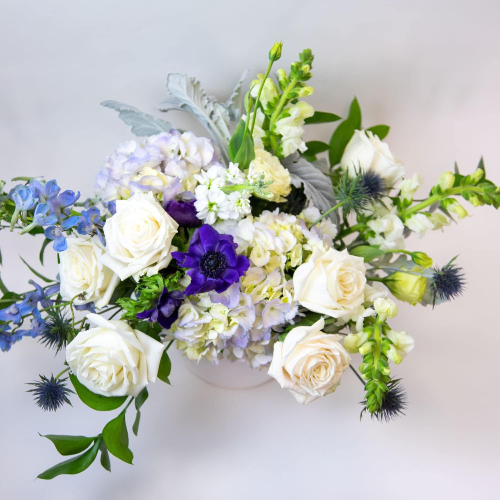 A stunning statement centerpiece! Whether it reminds you of the ocean or