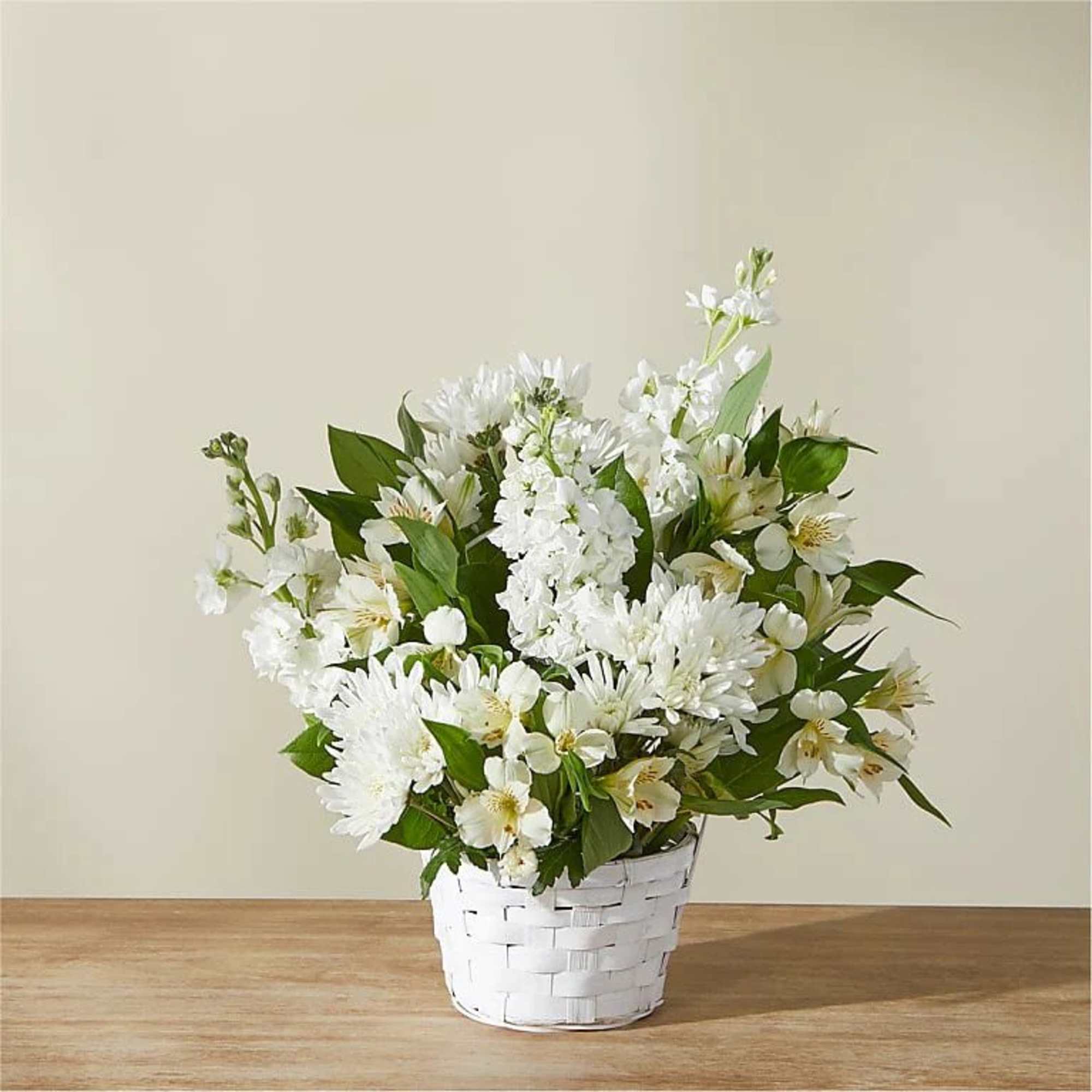 Share how much you care with an abundance of elegant white florals.