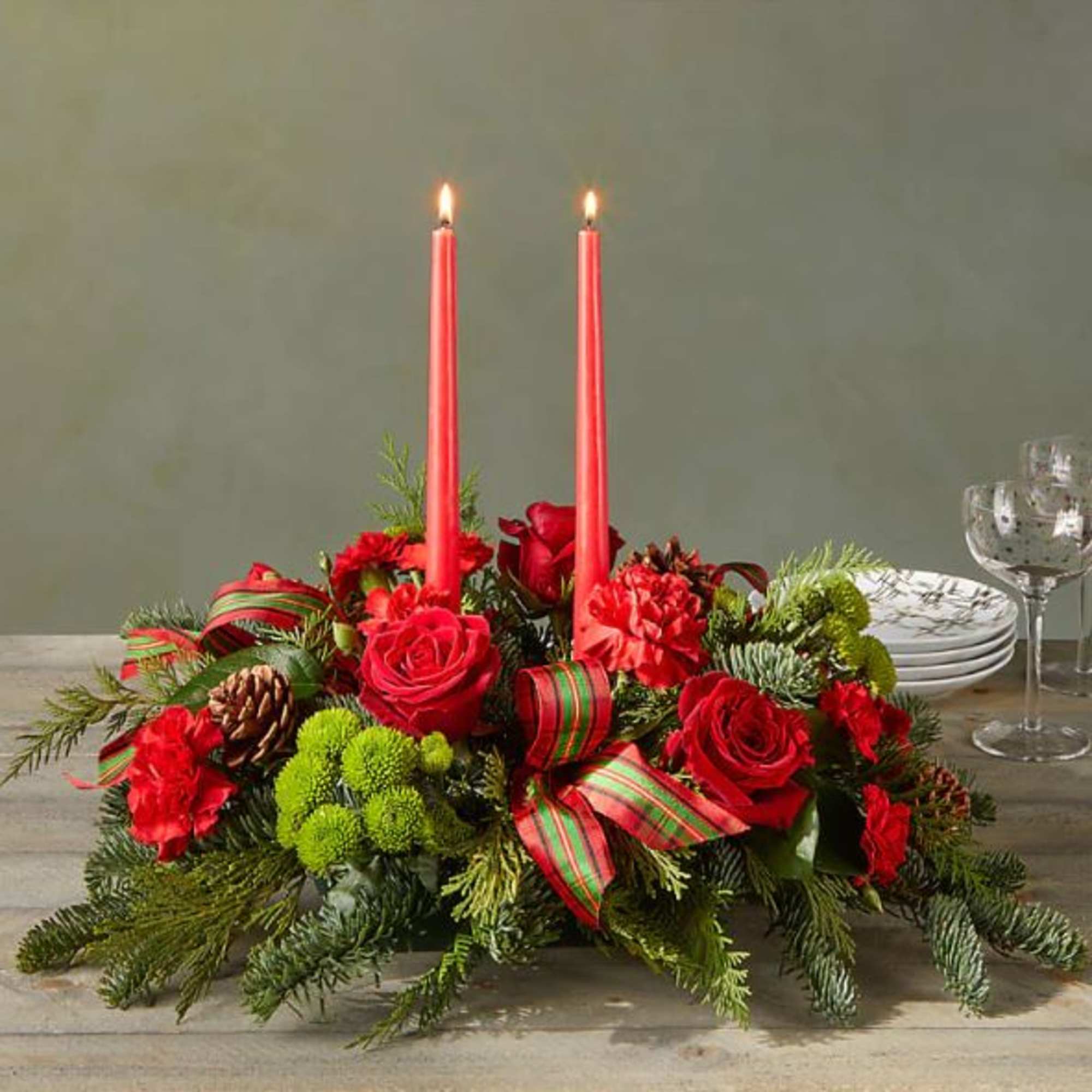 Let time fly By the Candlelight centerpiece as new holiday memories are