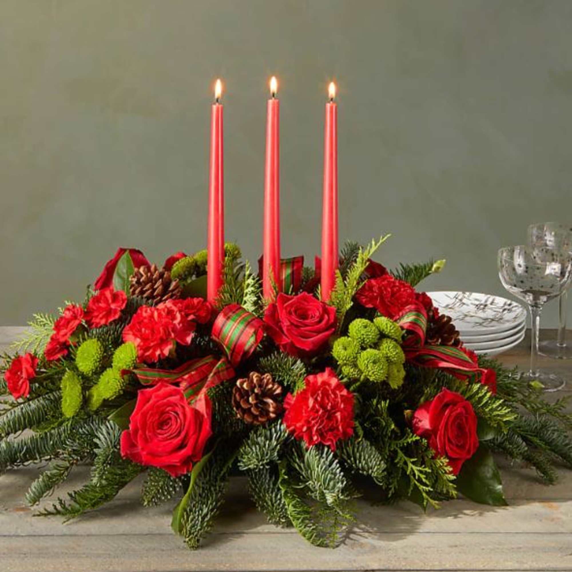 Let time fly By the Candlelight centerpiece as new holiday memories are
