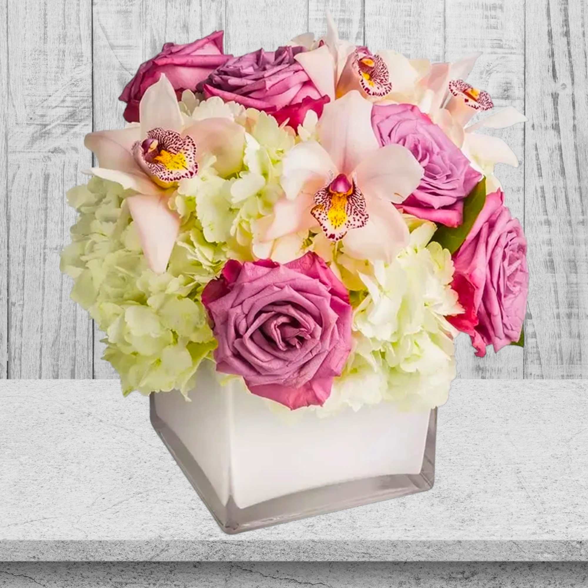 Our most popular arrangement! Pop of Lavender by BloomNation&trade; is the perfect