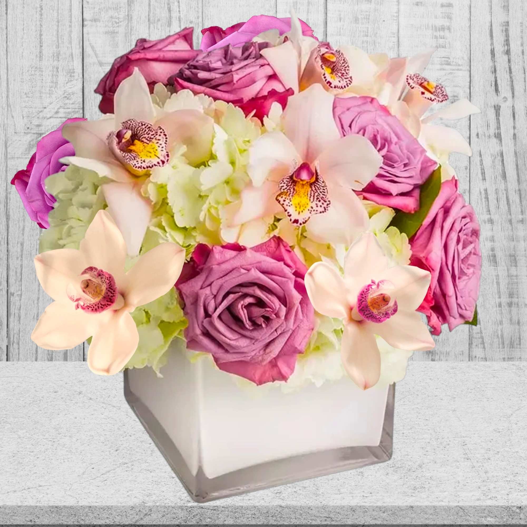 Our most popular arrangement! Pop of Lavender by BloomNation&trade; is the perfect