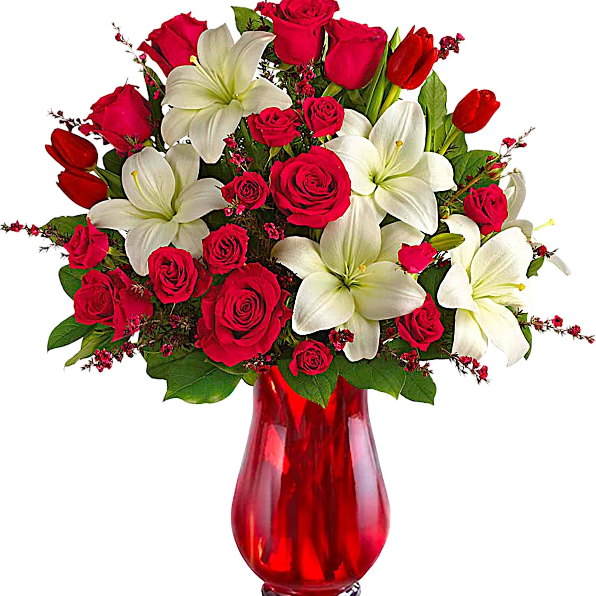 Perfectly romantic! Steal their heart any day with this majestic mix of