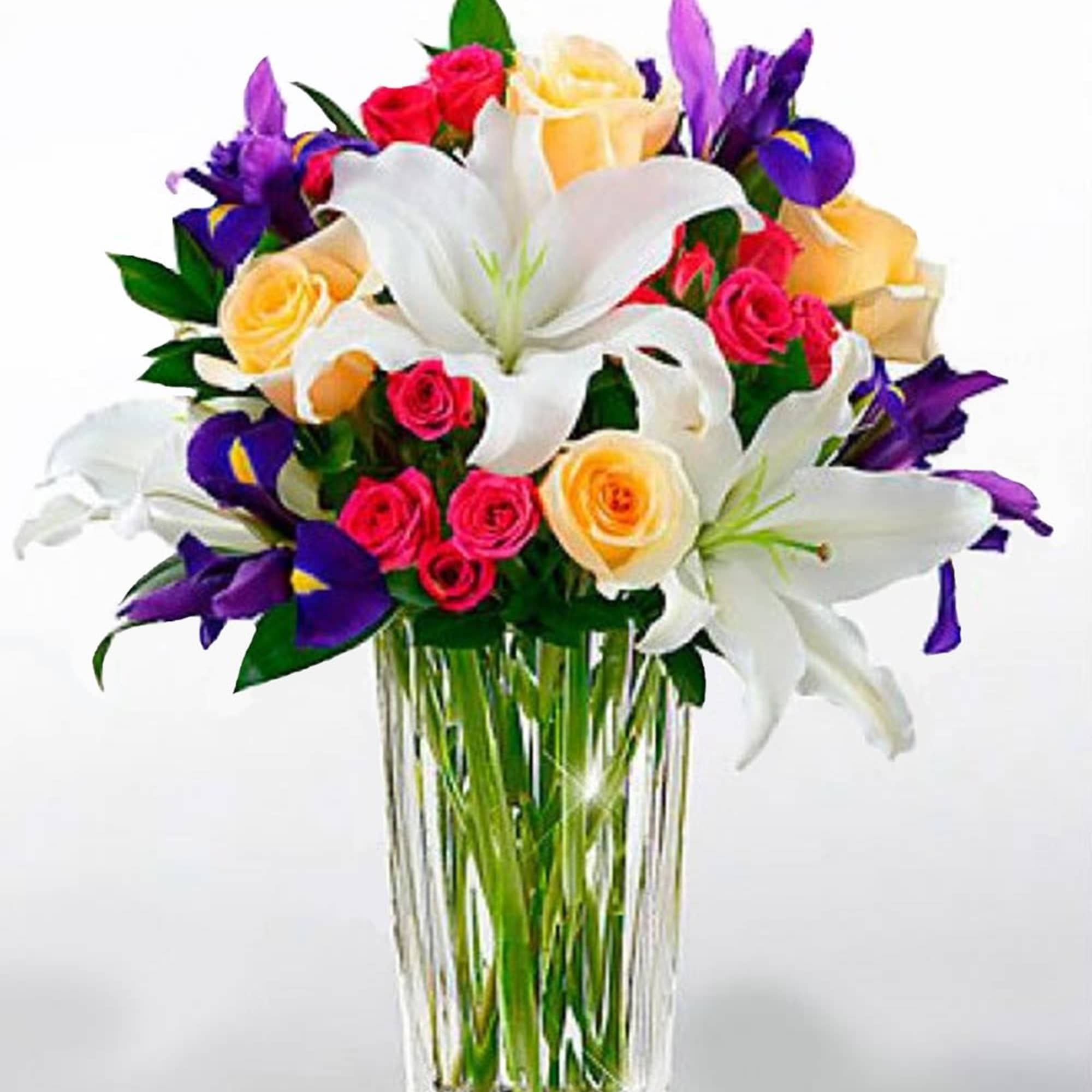 The New Day Dawns Arrangement by Vera Wang. A colorful burst of