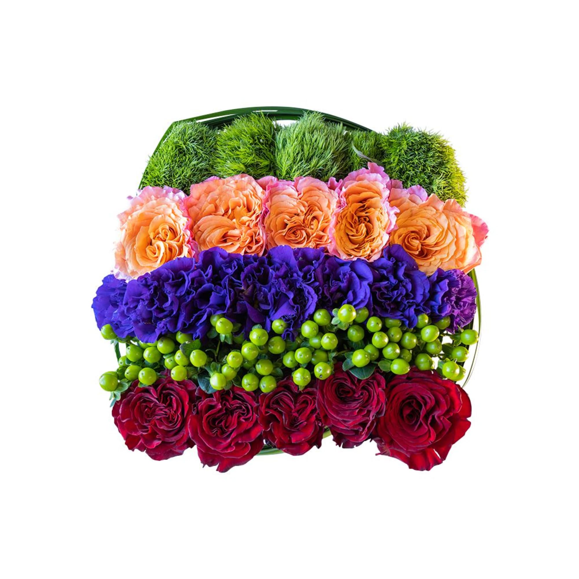 Celebrate the vibrancy of love with Rainbow Love, a stunning flower bouquet