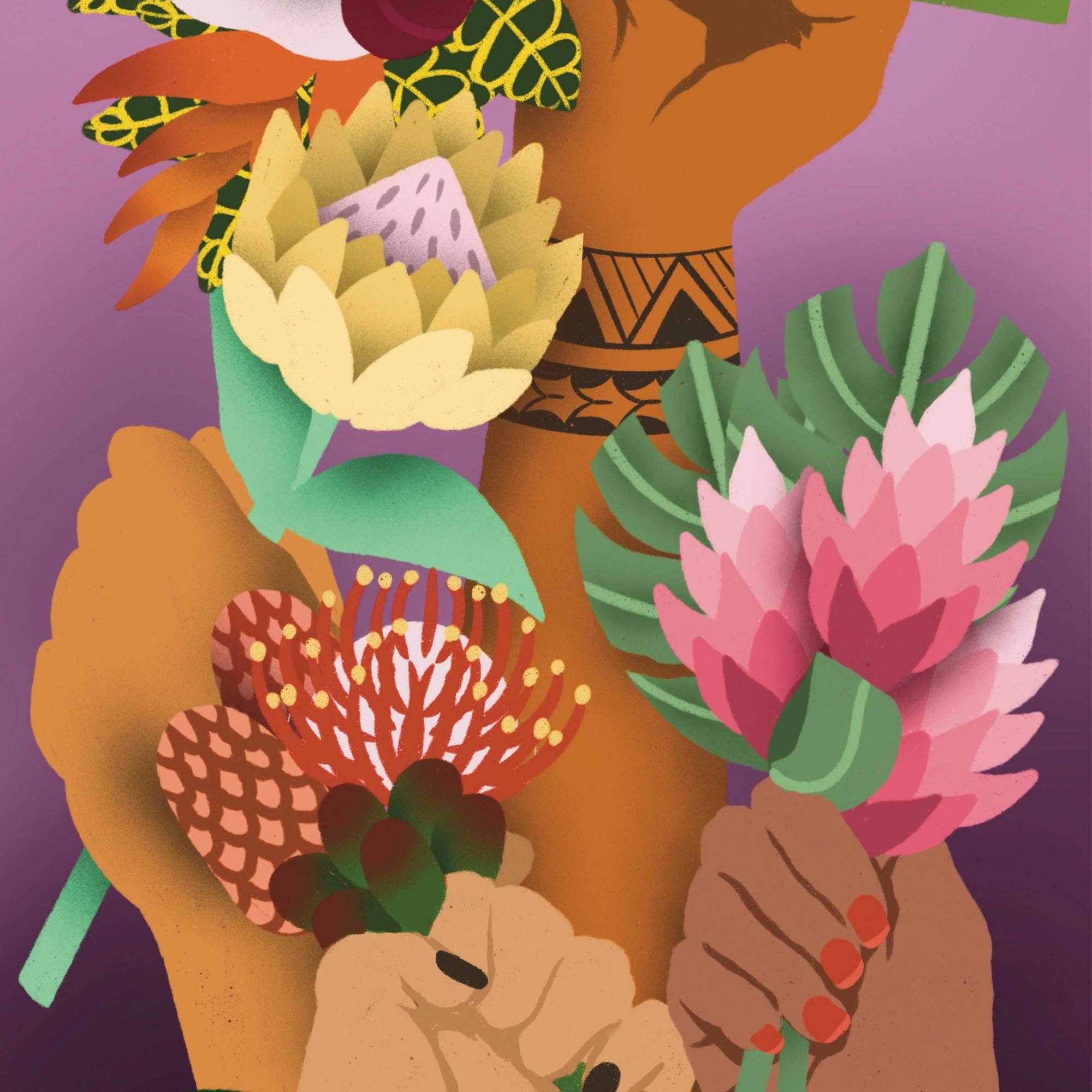 You grow girl. * Art by Bailey Onaga from Maui * 1000