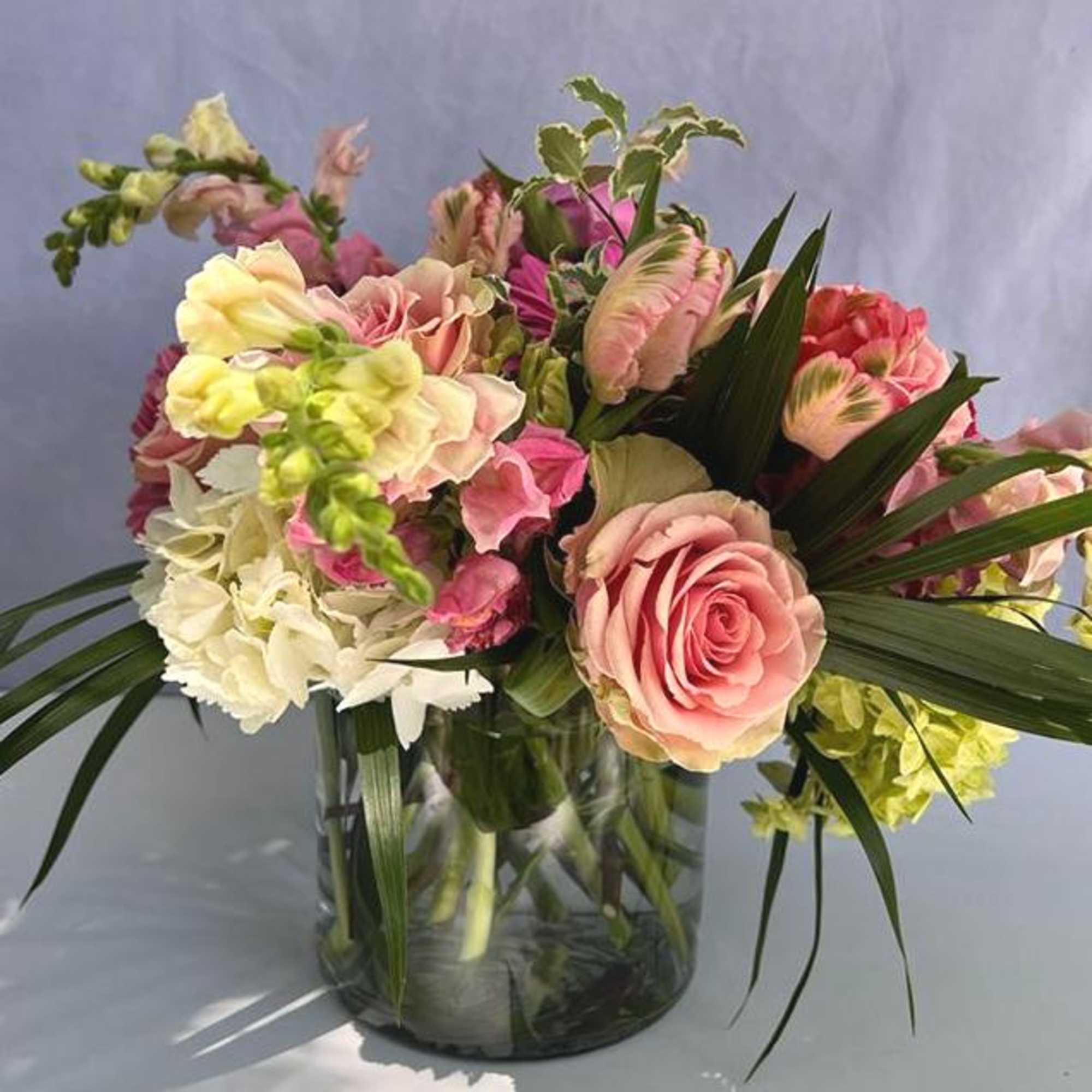 $125-$235 Pinks, Whites and Greens English Garden Style