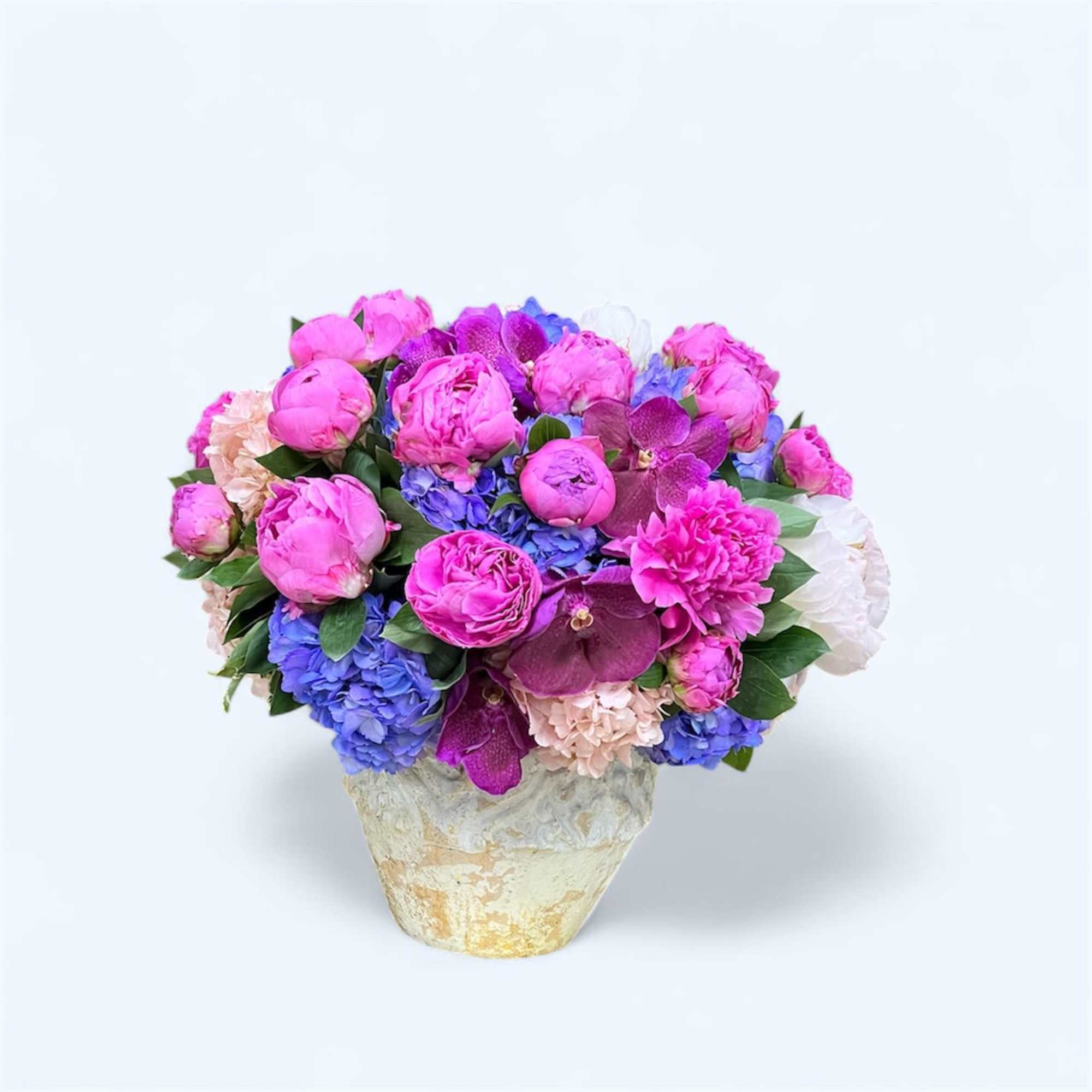 pink and purple mix flowers 