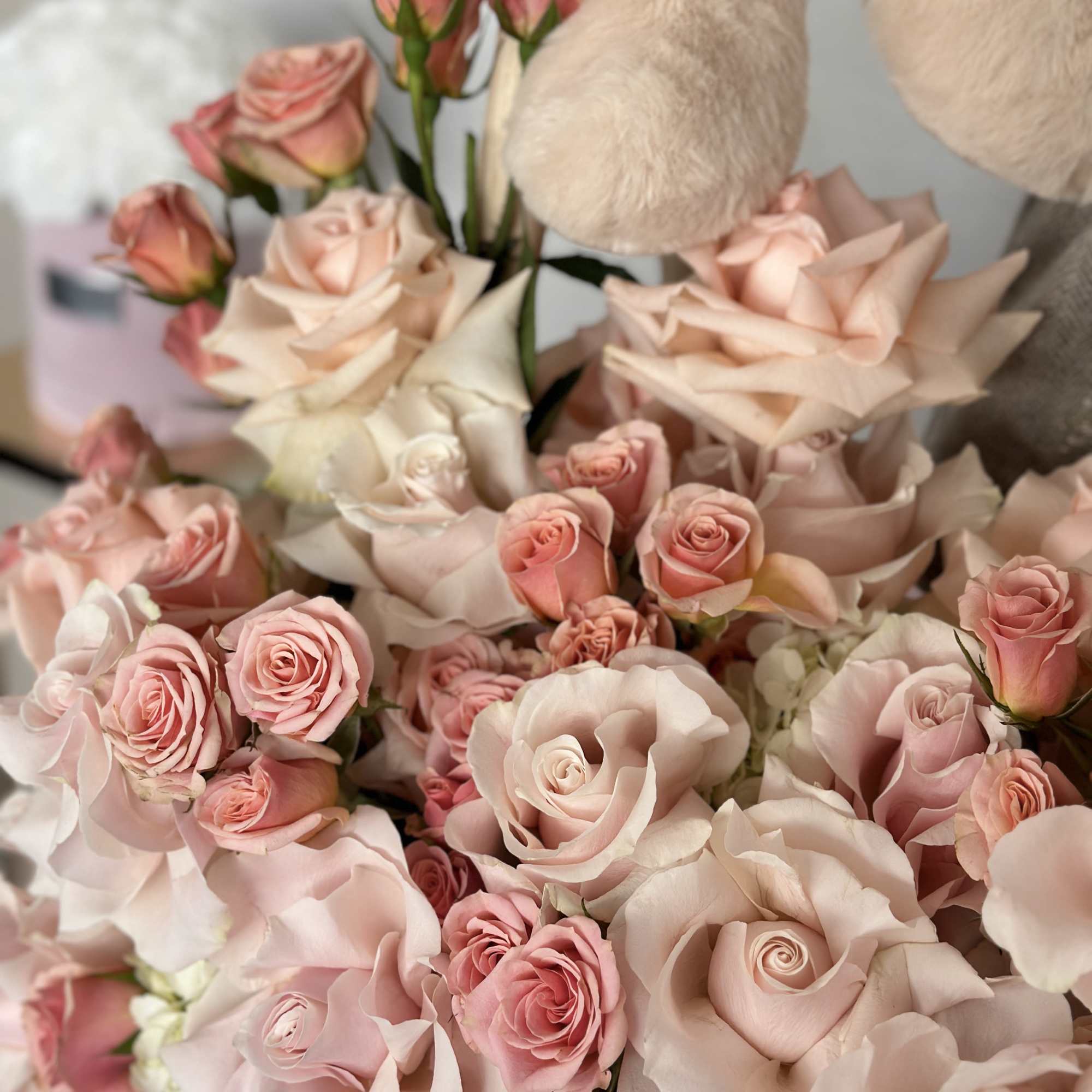 Celebrate the arrival of a precious little princess with this charming arrangement