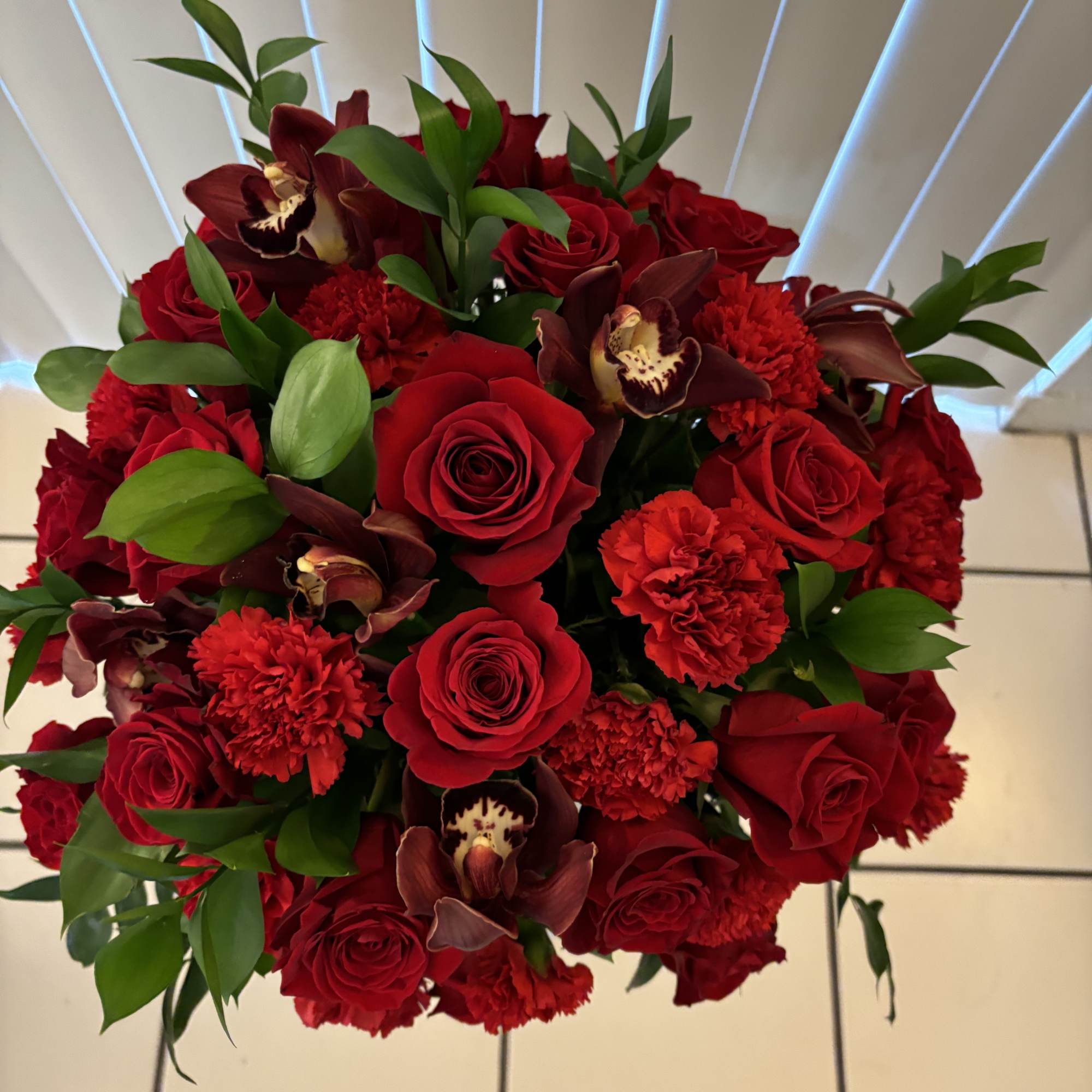 Beautiful Ruby Red bouquet, perfect for any occasion, the red of the