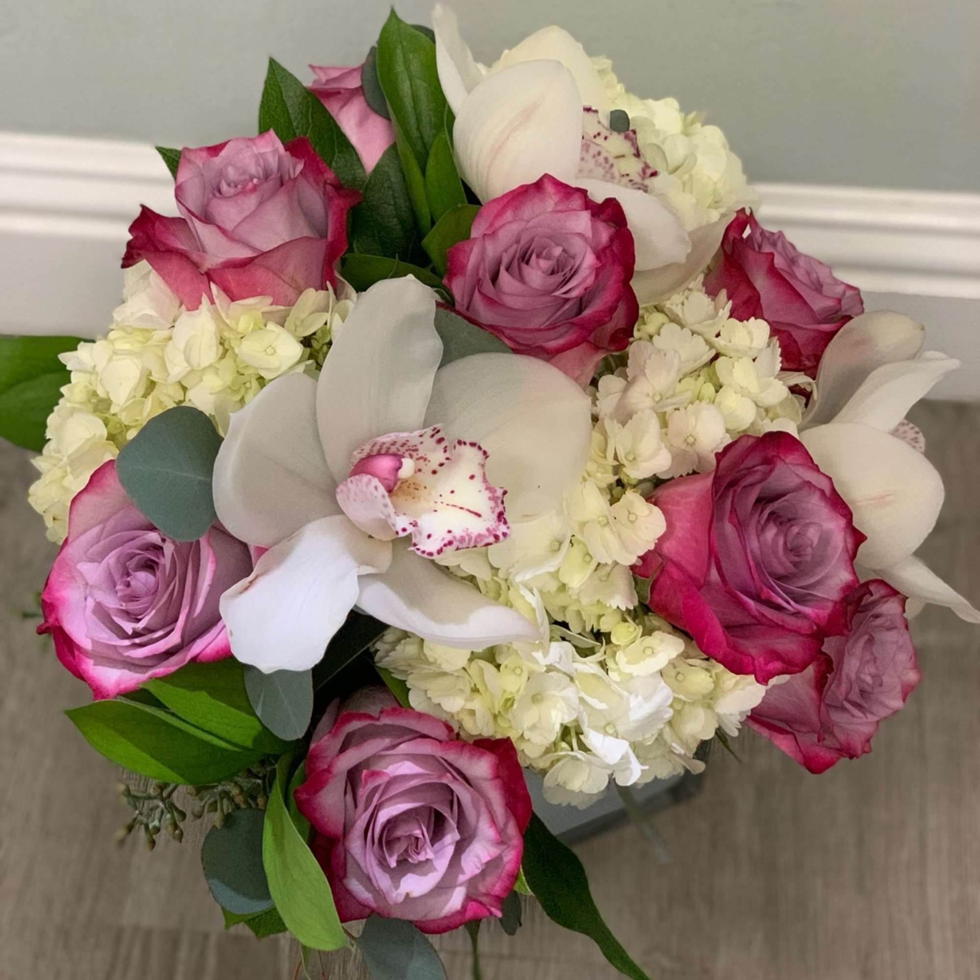 Our most popular arrangement! Pop of Lavender by BloomNation&trade; is the perfect