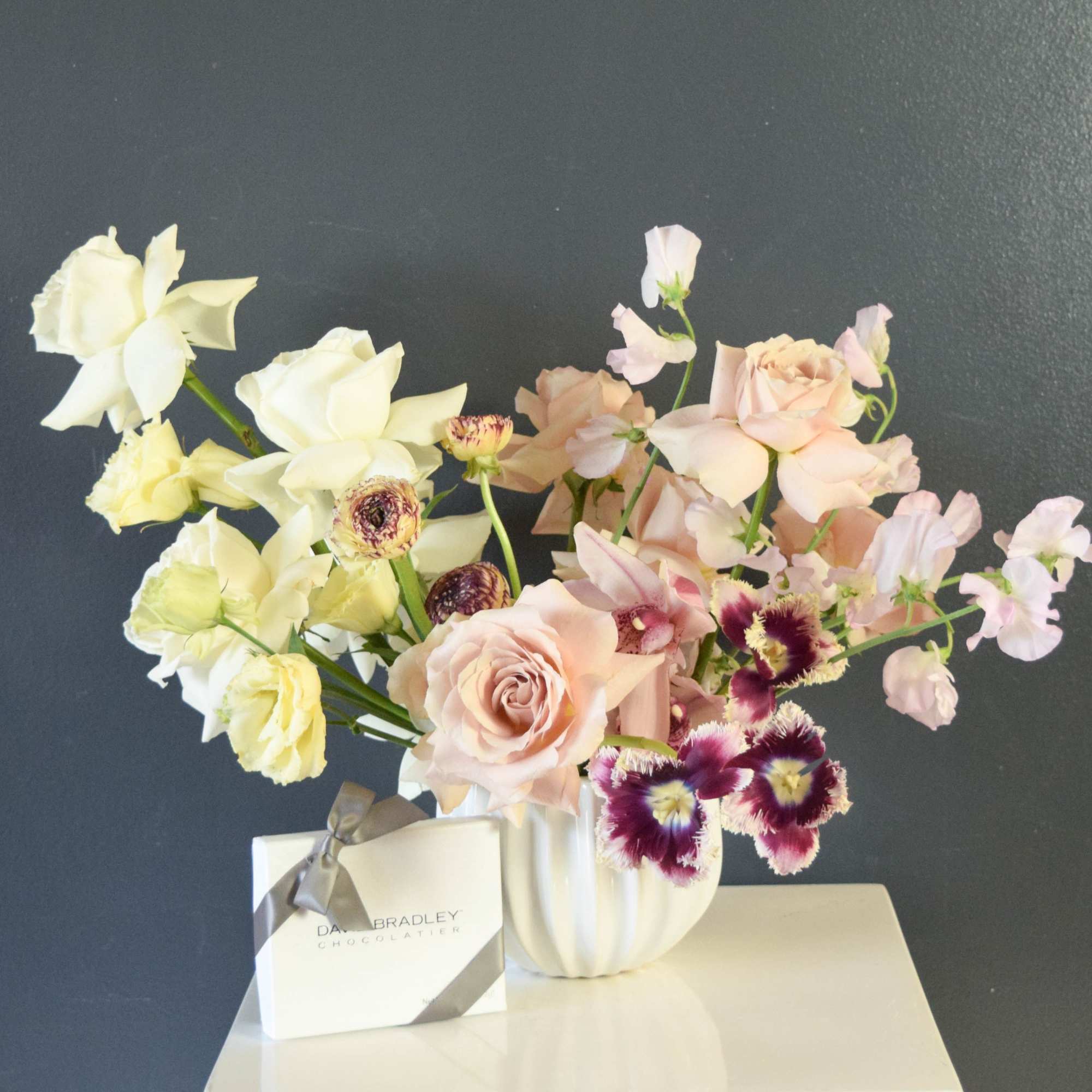Meet the Goddess: a sleek and sophisticated arrangement that balances clean lines