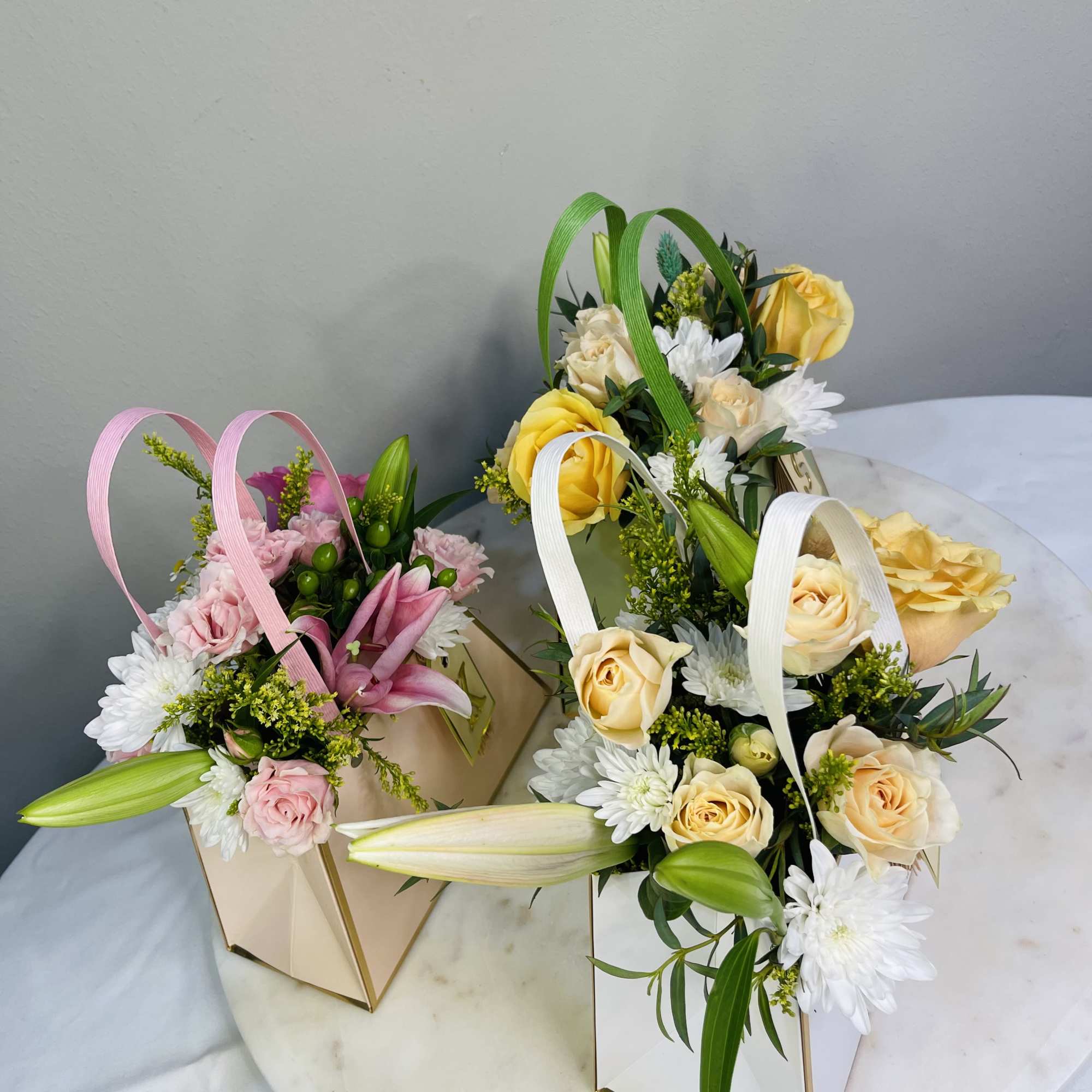 Introducing our "Walking on Sunshine" Bouquet Purse. A delightful ensemble crafted to Introducing our "Walking on Sunshine" Bouquet Purse. A delightful ensemble crafted to
