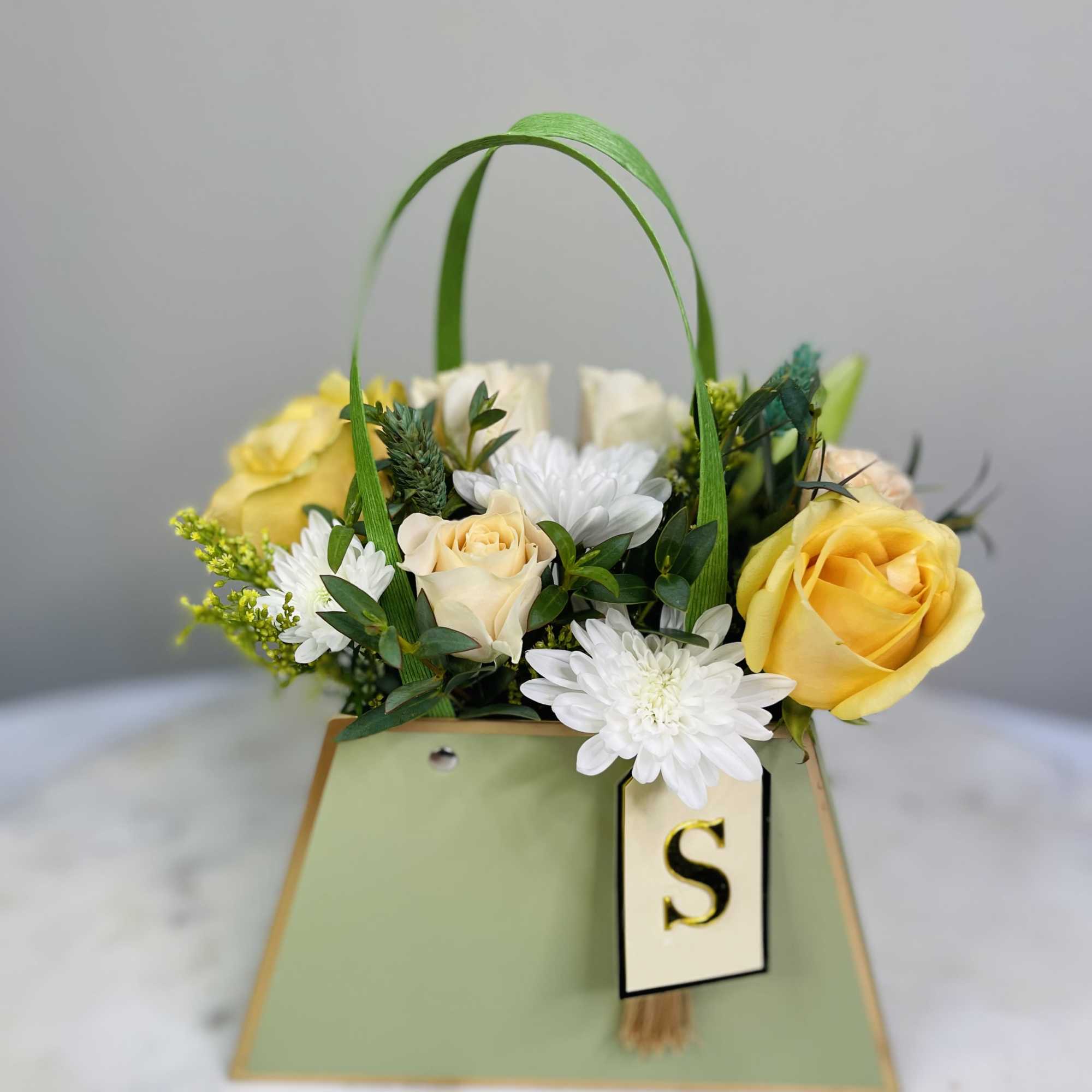 Introducing our "Walking on Sunshine" Bouquet Purse. A delightful ensemble crafted to Introducing our "Walking on Sunshine" Bouquet Purse. A delightful ensemble crafted to