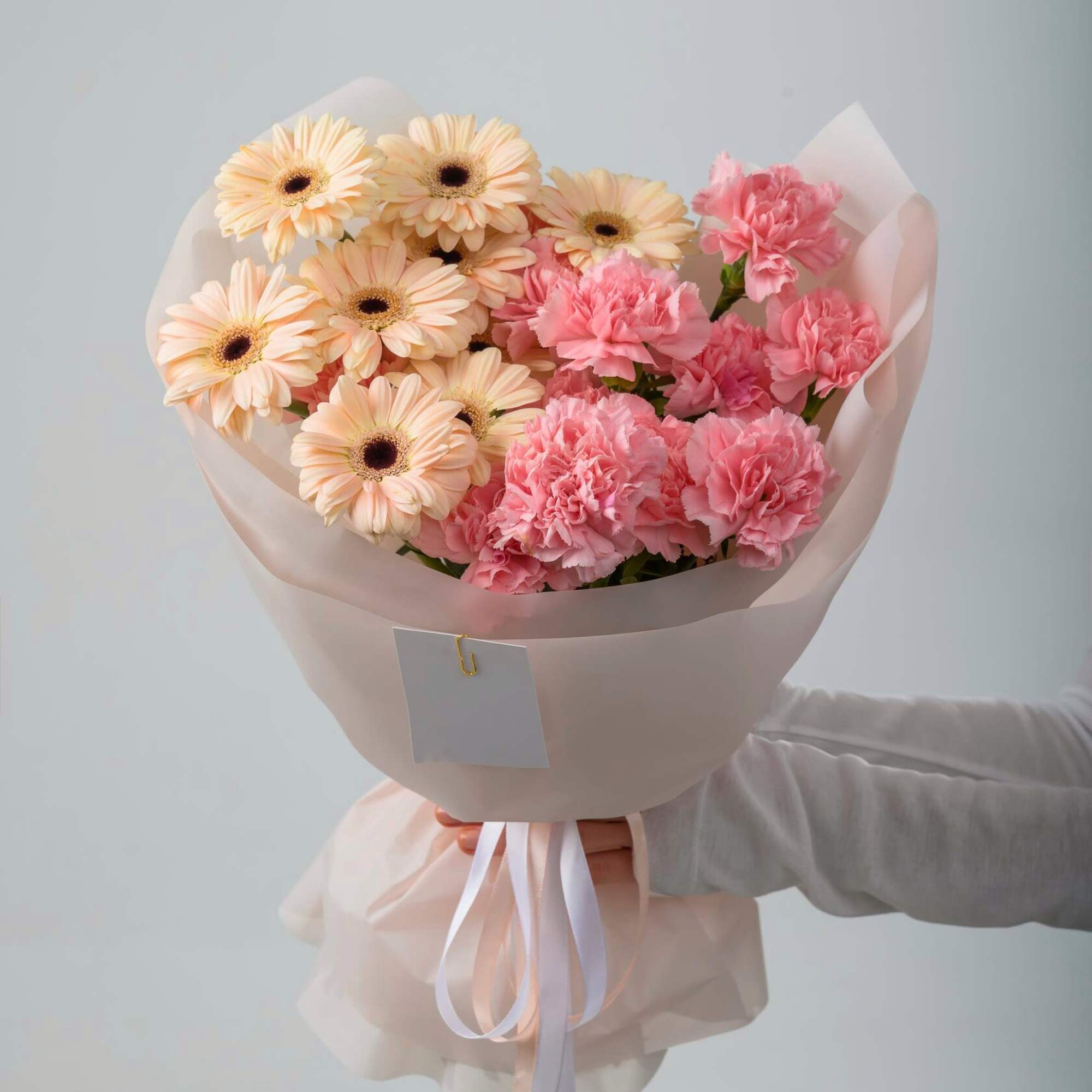 Bouquet of Gerberas with Carnations.