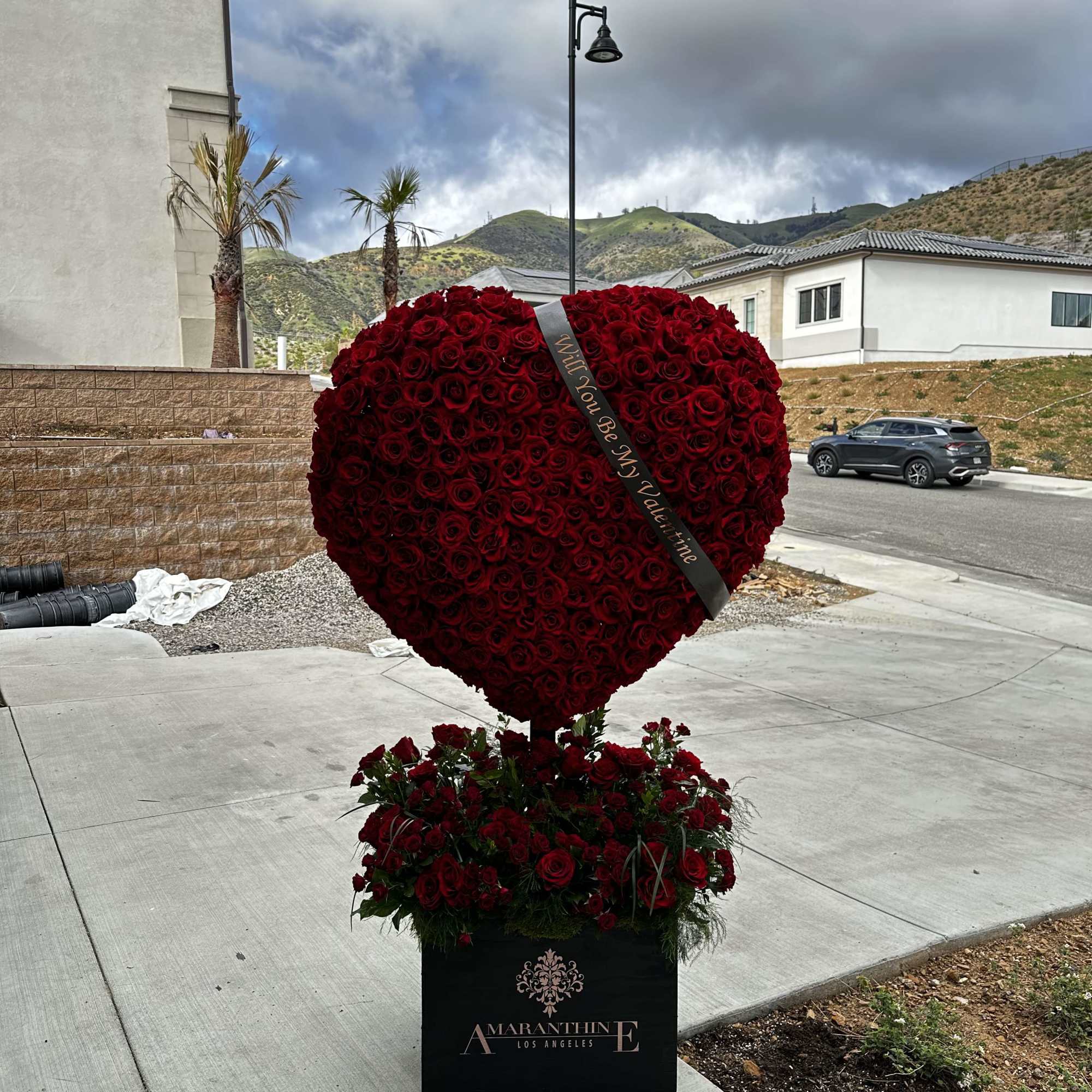  Make a monumental statement of love with this grandiose heart, overflowing