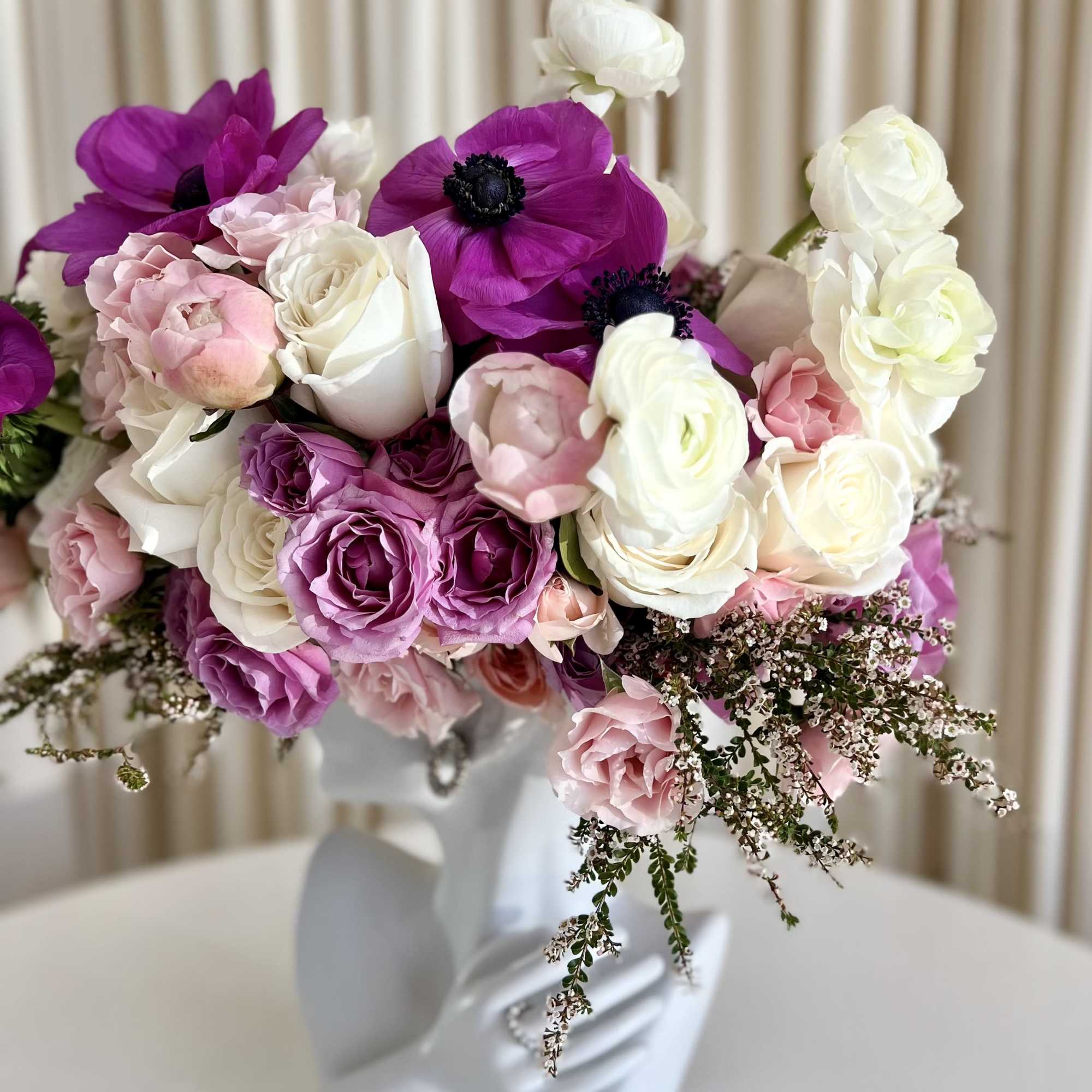 Embrace the enchanting beauty of the &quot;Ethereal Goddess&quot; Sculpture Vase, a mesmerizing