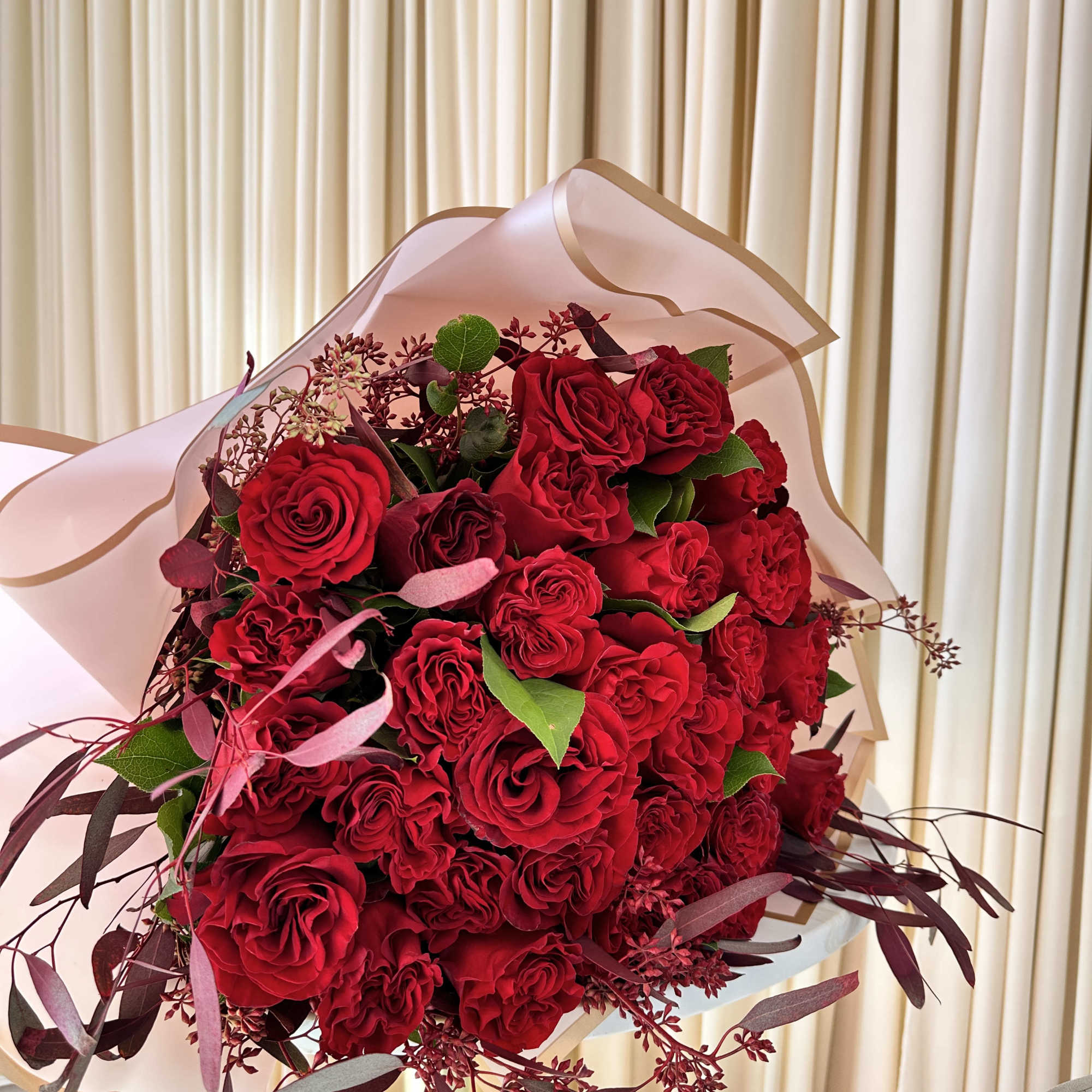  This stunning bouquet is sure to take her breath away. It