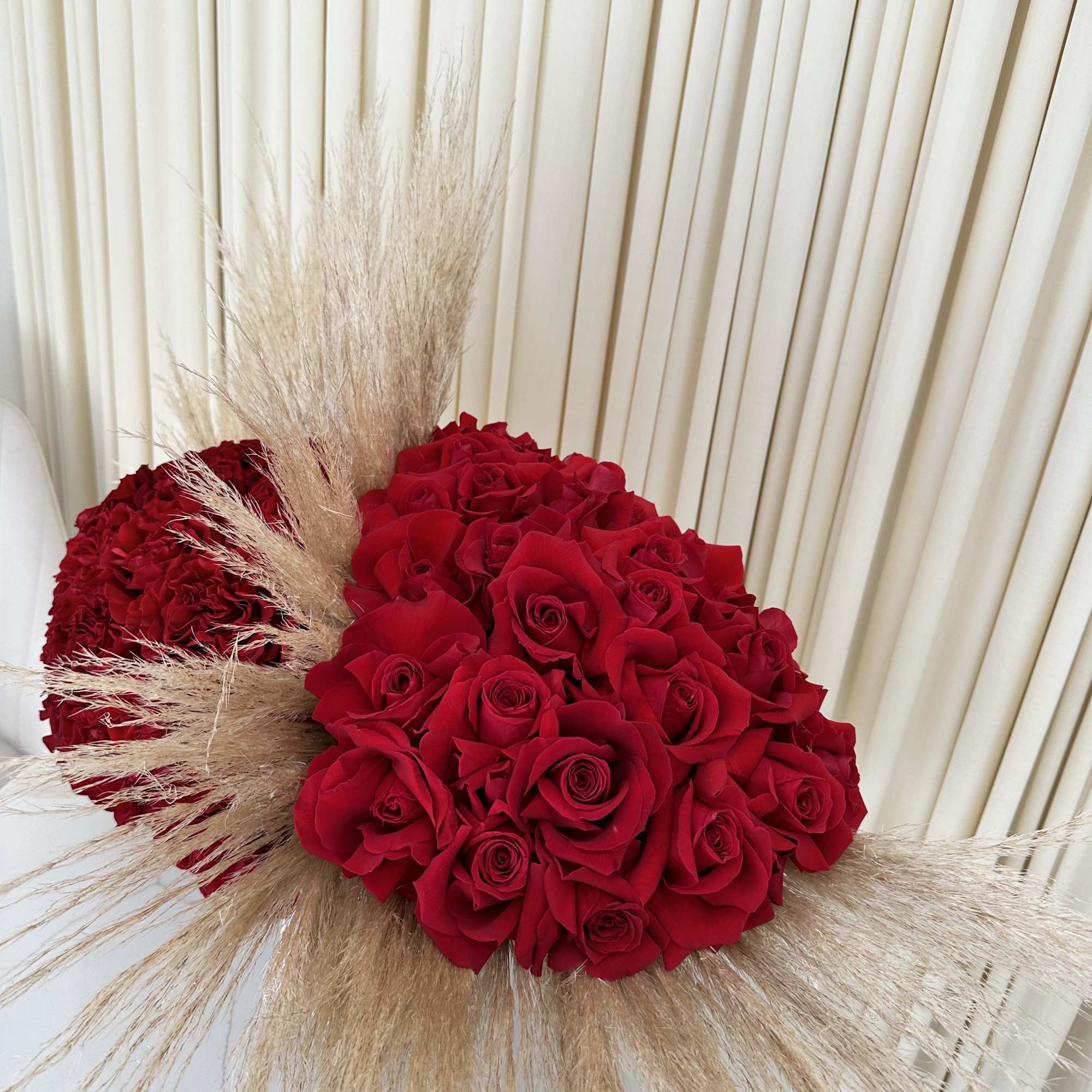 Enhance the ambiance of any space with our exquisite red rose and