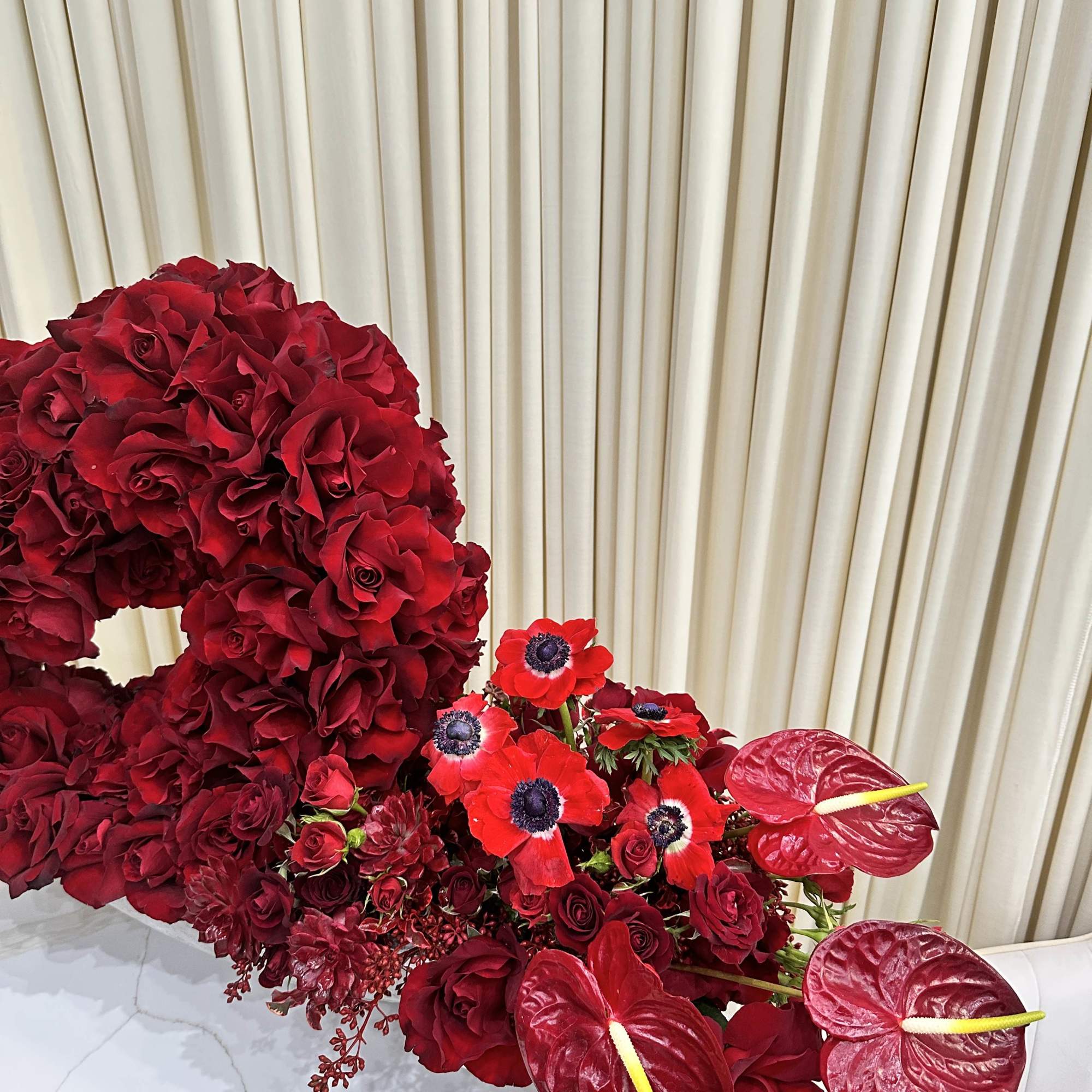 Capture Hearts with this Enchanting Red Rose Masterpiece

Let love bloom with this