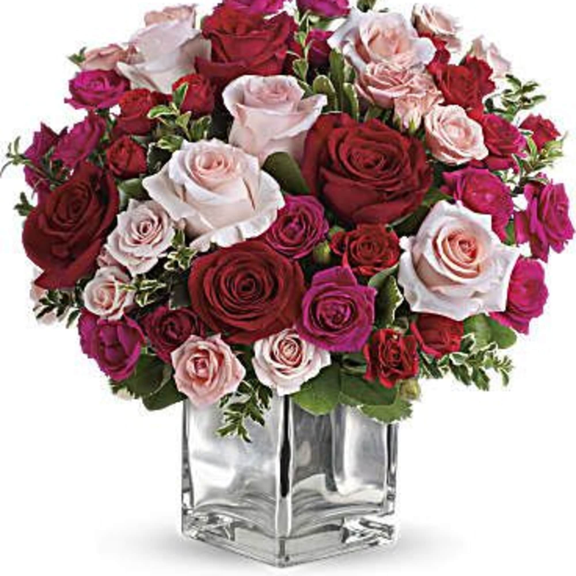 Sing them a love song - with flowers. This lush, loving rose